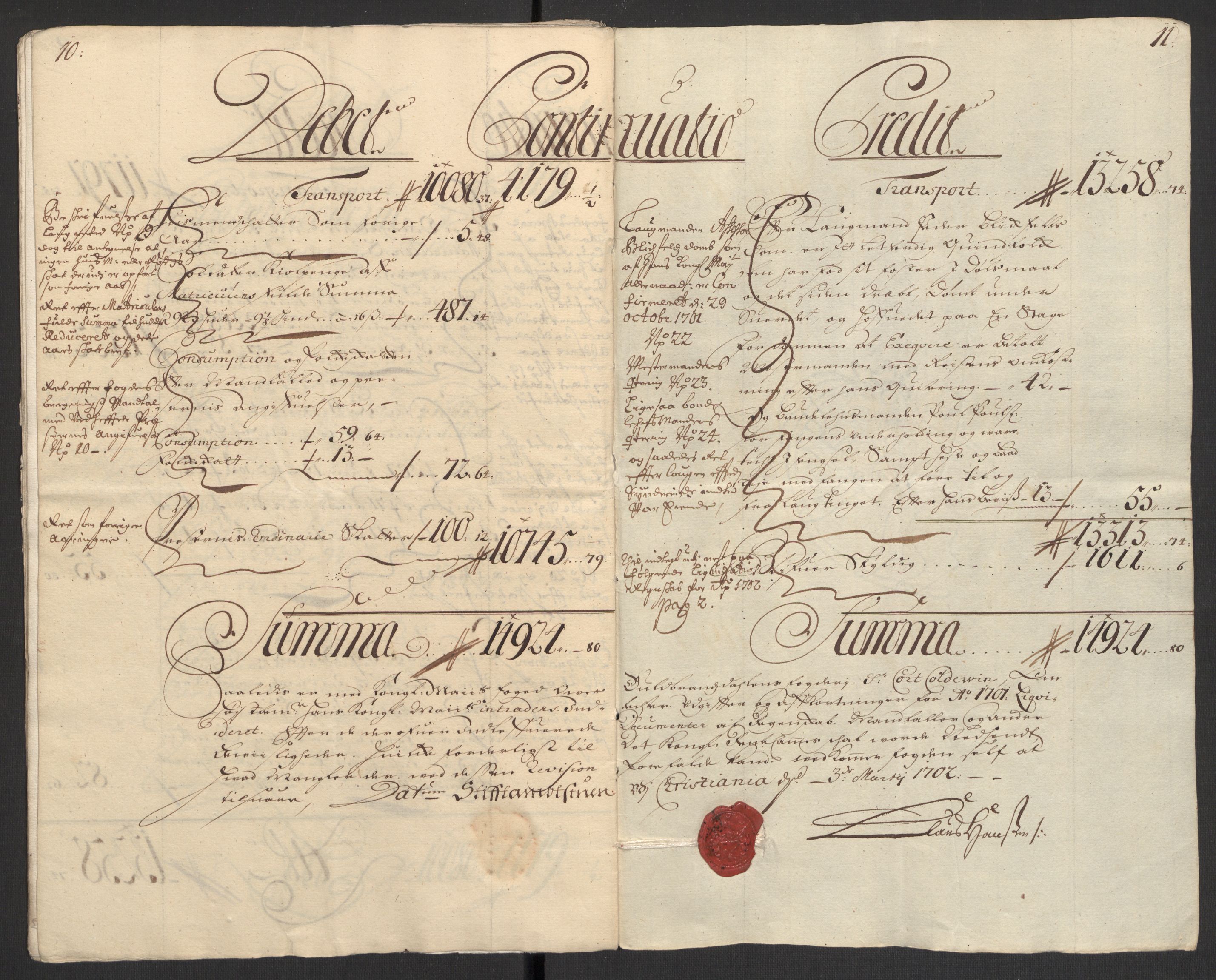 Rentekammeret inntil 1814, Reviderte regnskaper, Fogderegnskap, AV/RA-EA-4092/R17/L1174: Fogderegnskap Gudbrandsdal, 1701, p. 24