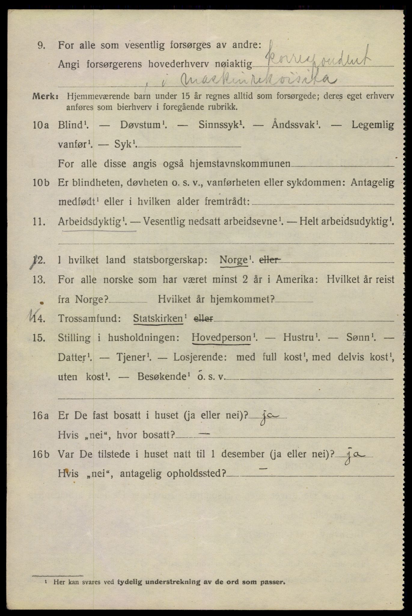 SAO, 1920 census for Kristiania, 1920, p. 323484