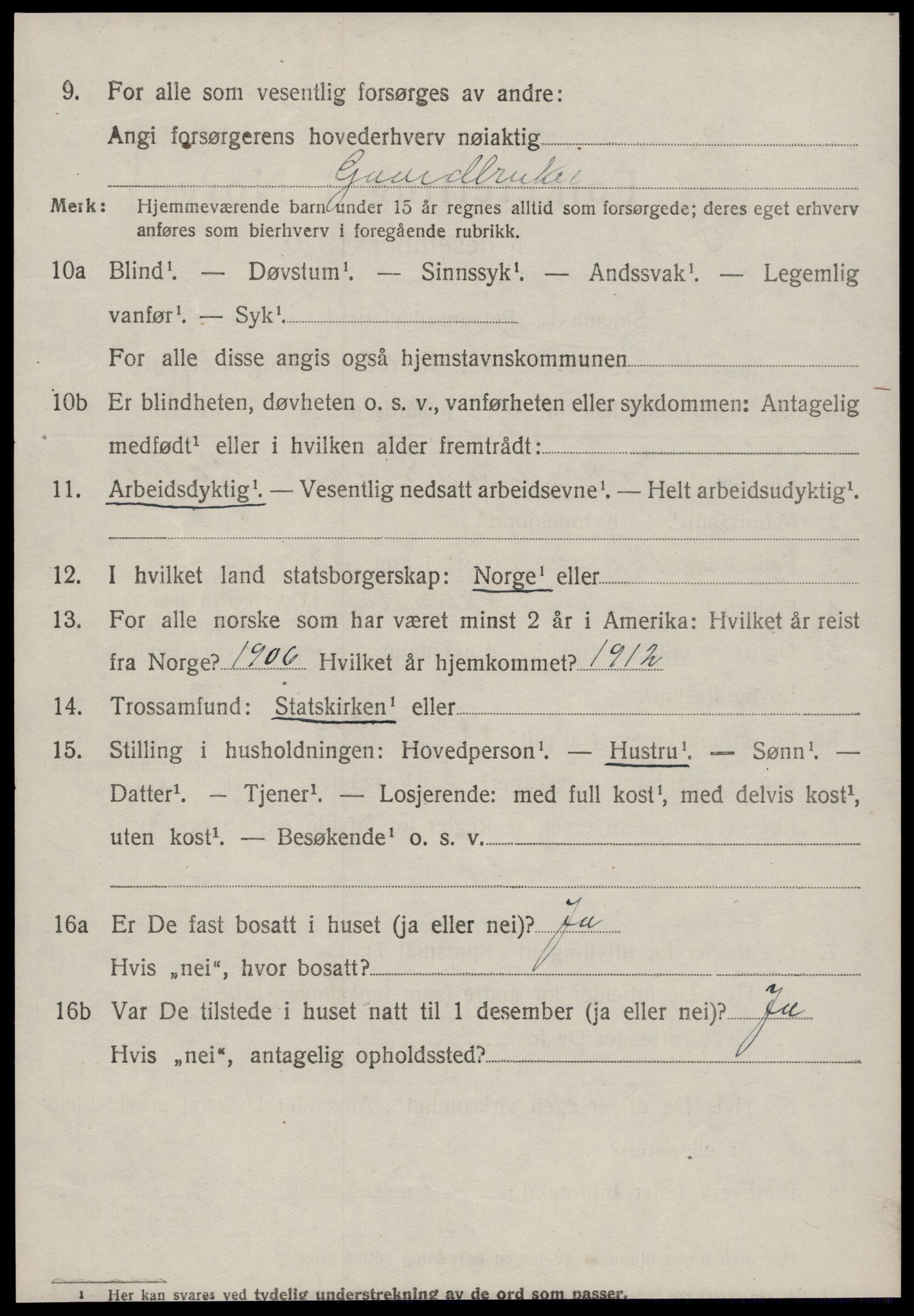 SAT, 1920 census for Øksendal, 1920, p. 700