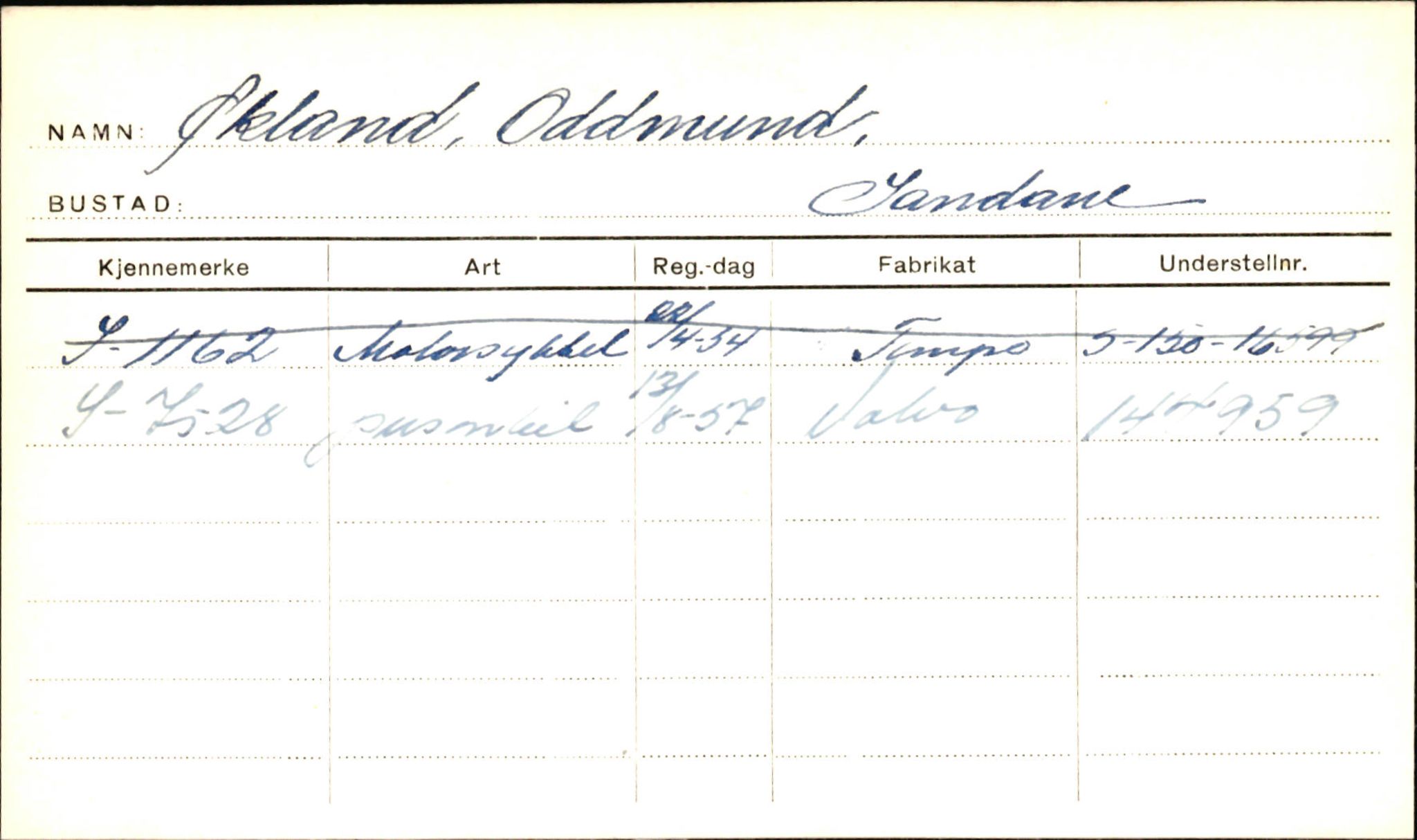 Statens vegvesen, Sogn og Fjordane vegkontor, AV/SAB-A-5301/4/F/L0002: Eigarregister Fjordane til 1.6.1961, 1930-1961, p. 677