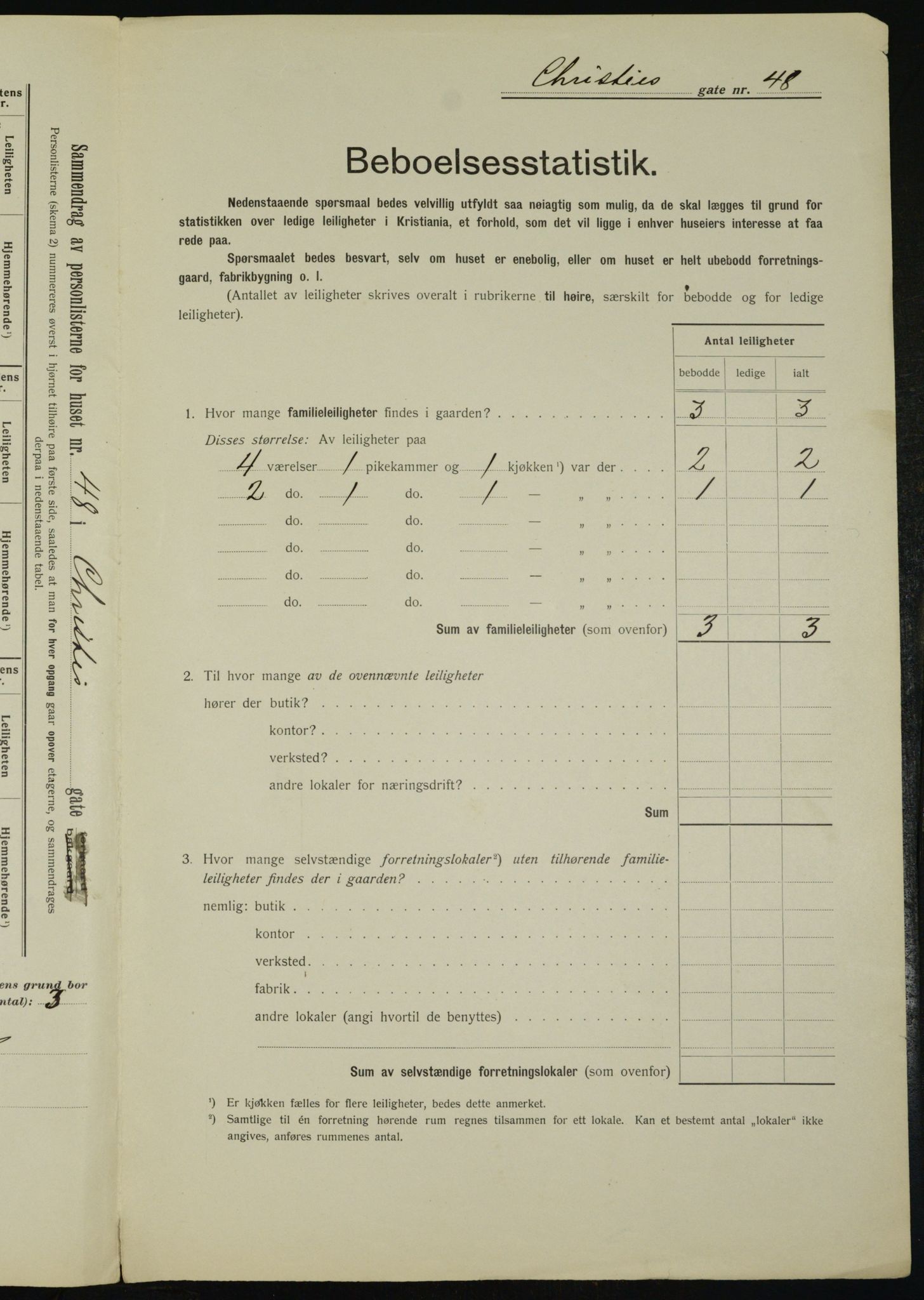 OBA, Municipal Census 1912 for Kristiania, 1912, p. 12603