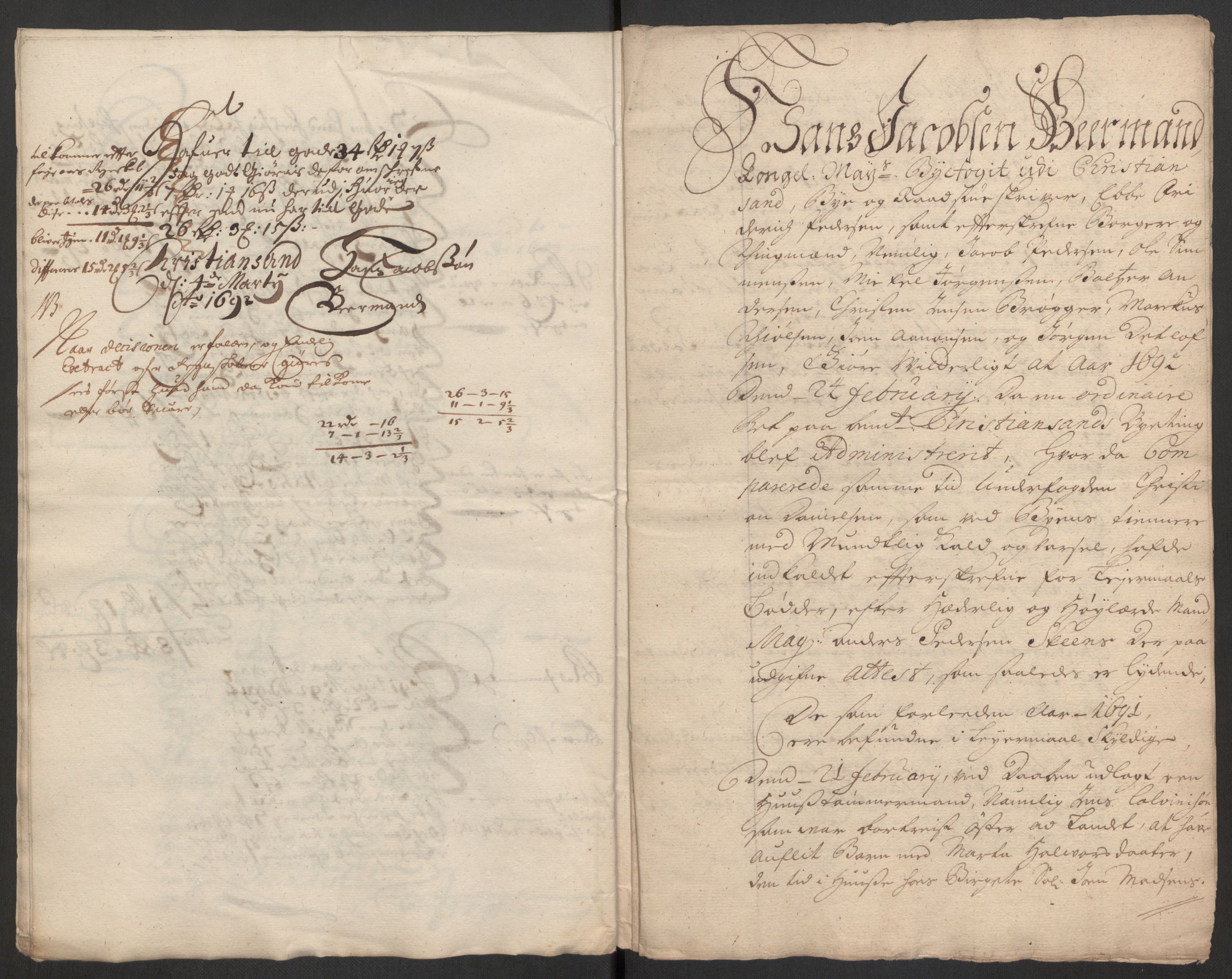Rentekammeret inntil 1814, Reviderte regnskaper, Byregnskaper, AV/RA-EA-4066/R/Rm/L0285: [M18] Sikt og sakefall, 1681-1718, p. 144