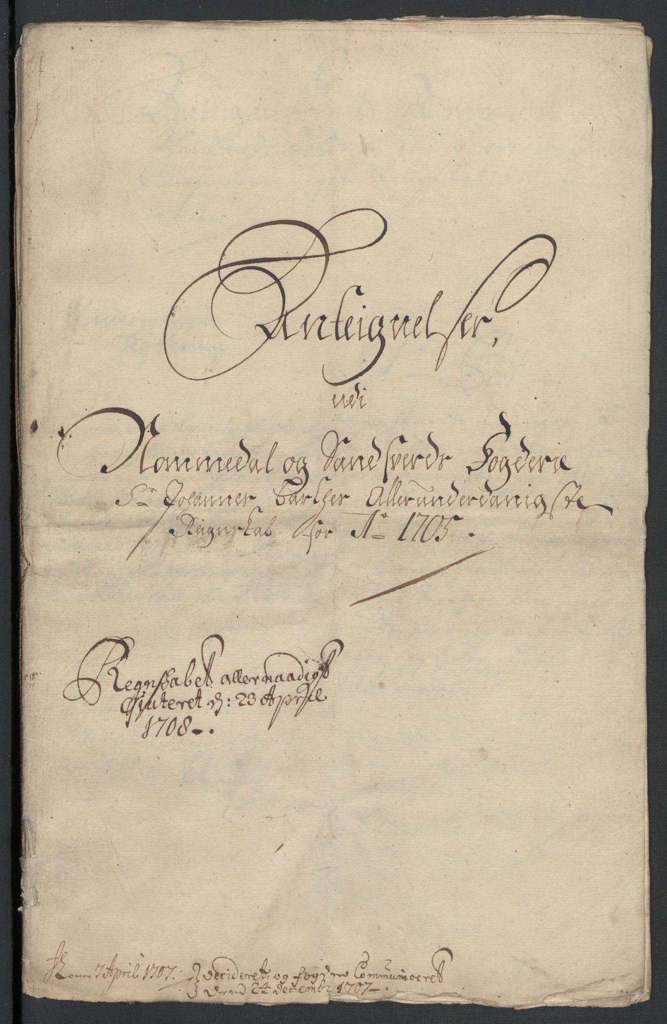 Rentekammeret inntil 1814, Reviderte regnskaper, Fogderegnskap, AV/RA-EA-4092/R24/L1583: Fogderegnskap Numedal og Sandsvær, 1705-1706, p. 177