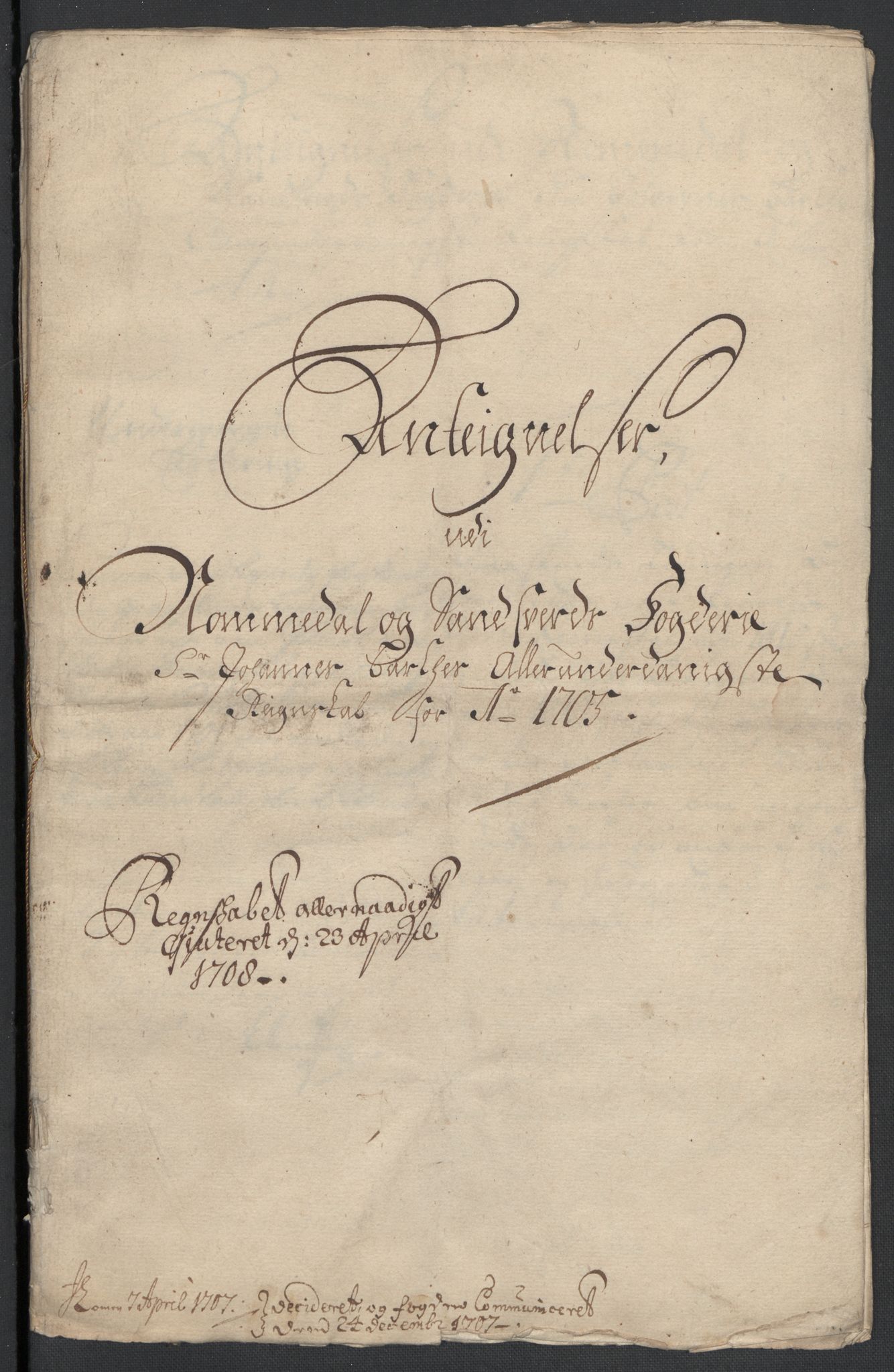 Rentekammeret inntil 1814, Reviderte regnskaper, Fogderegnskap, RA/EA-4092/R24/L1583: Fogderegnskap Numedal og Sandsvær, 1705-1706, p. 177