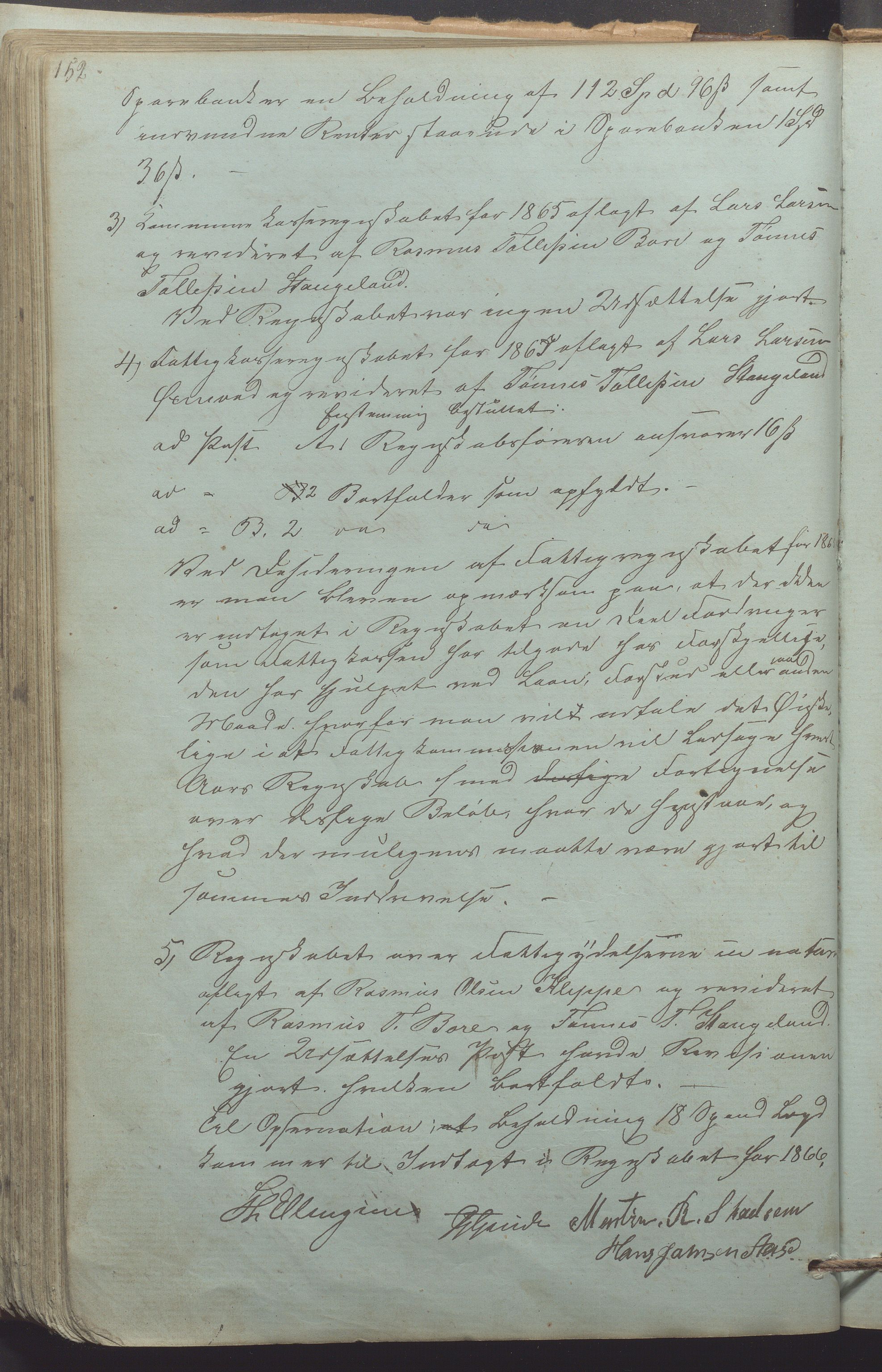 Klepp kommune - Formannskapet, IKAR/K-100277/A/L0002: Møtebok, 1861-1878, p. 152