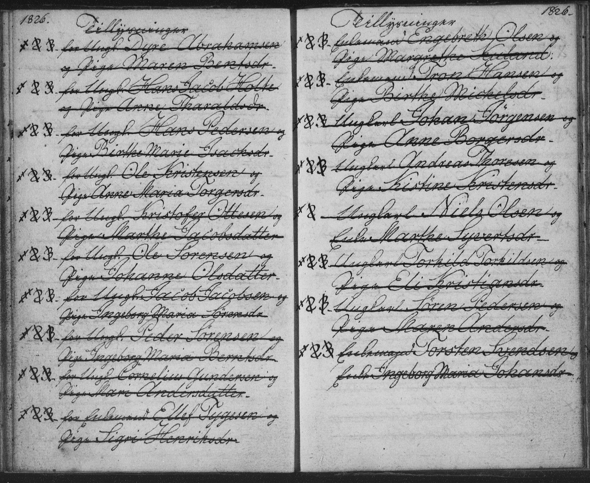 Bragernes kirkebøker, SAKO/A-6/H/Ha/L0001: Banns register no. 1, 1817-1831