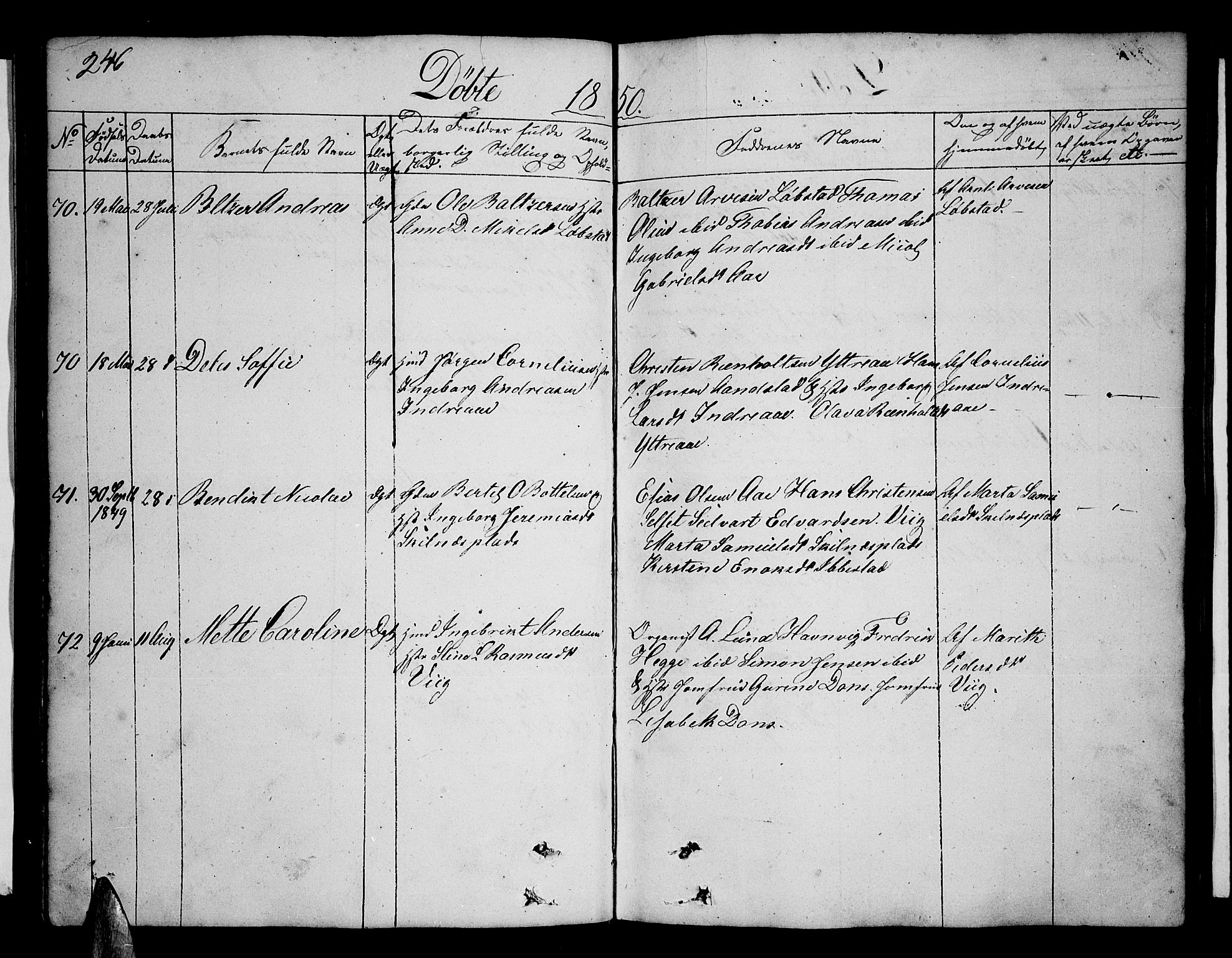 Ibestad sokneprestembete, AV/SATØ-S-0077/H/Ha/Hab/L0003klokker: Parish register (copy) no. 3, 1833-1852, p. 246