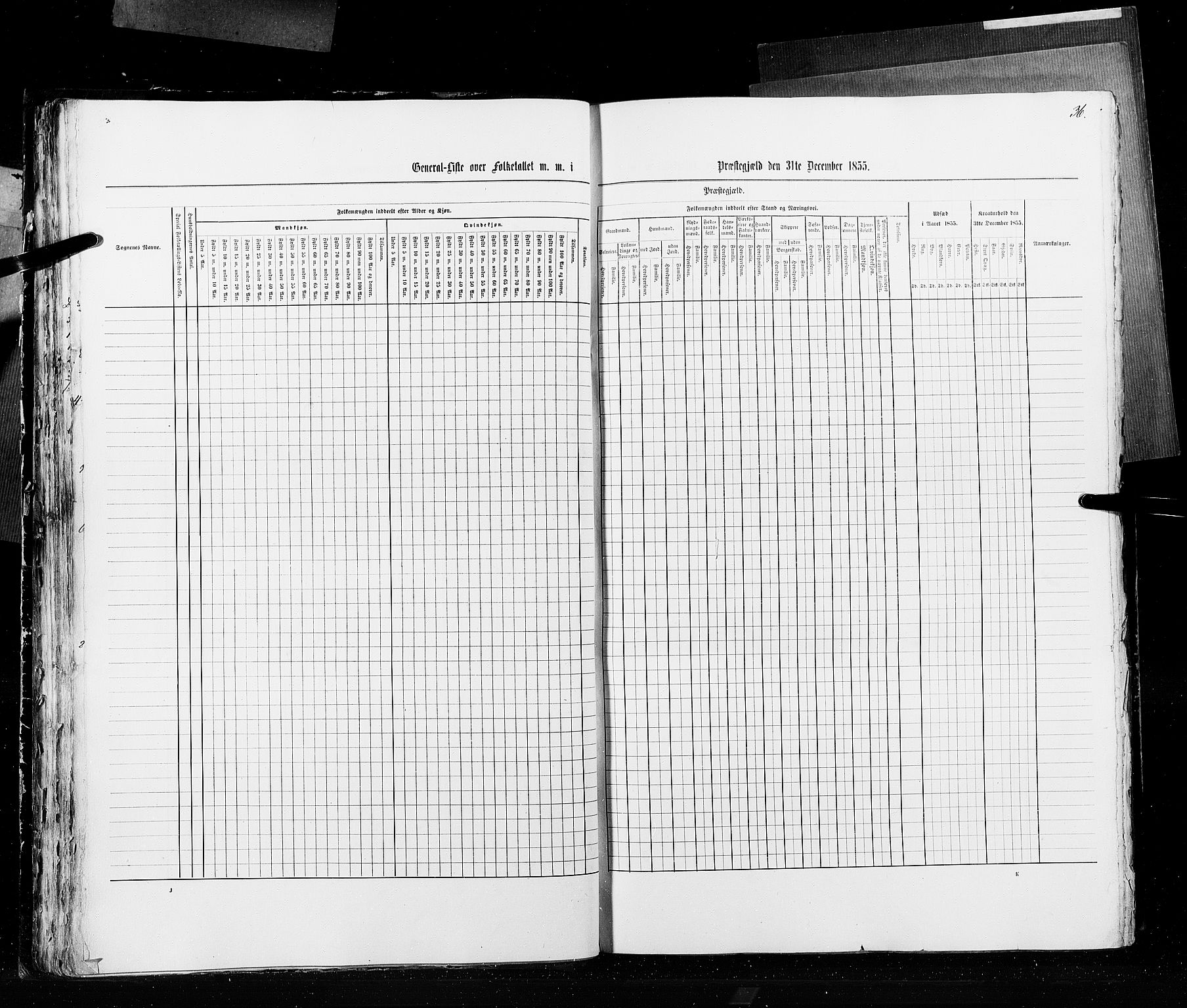 RA, Census 1855, vol. 2: Kristians amt, Buskerud amt og Jarlsberg og Larvik amt, 1855, p. 36