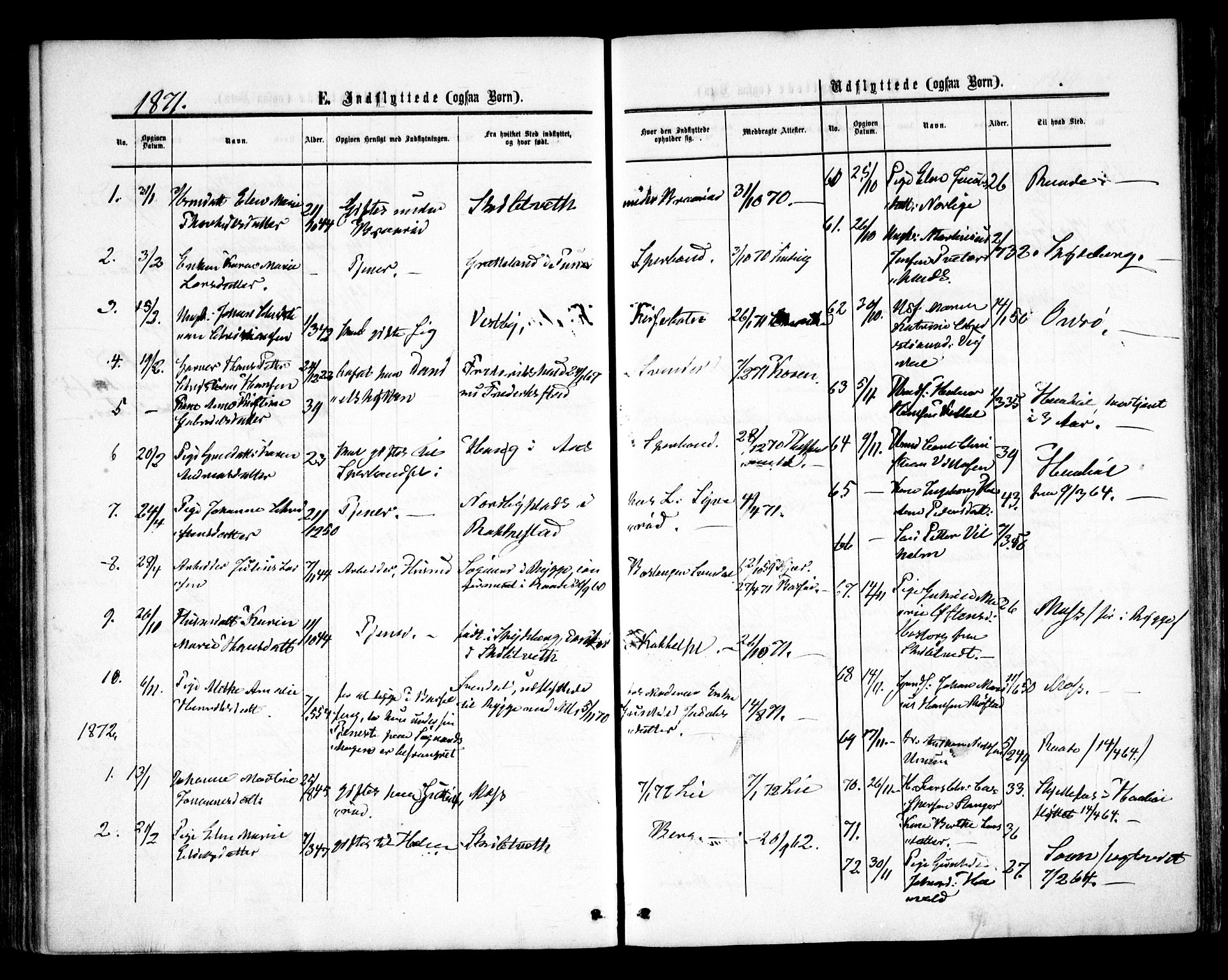 Våler prestekontor Kirkebøker, AV/SAO-A-11083/F/Fa/L0008: Parish register (official) no. I 8, 1862-1876