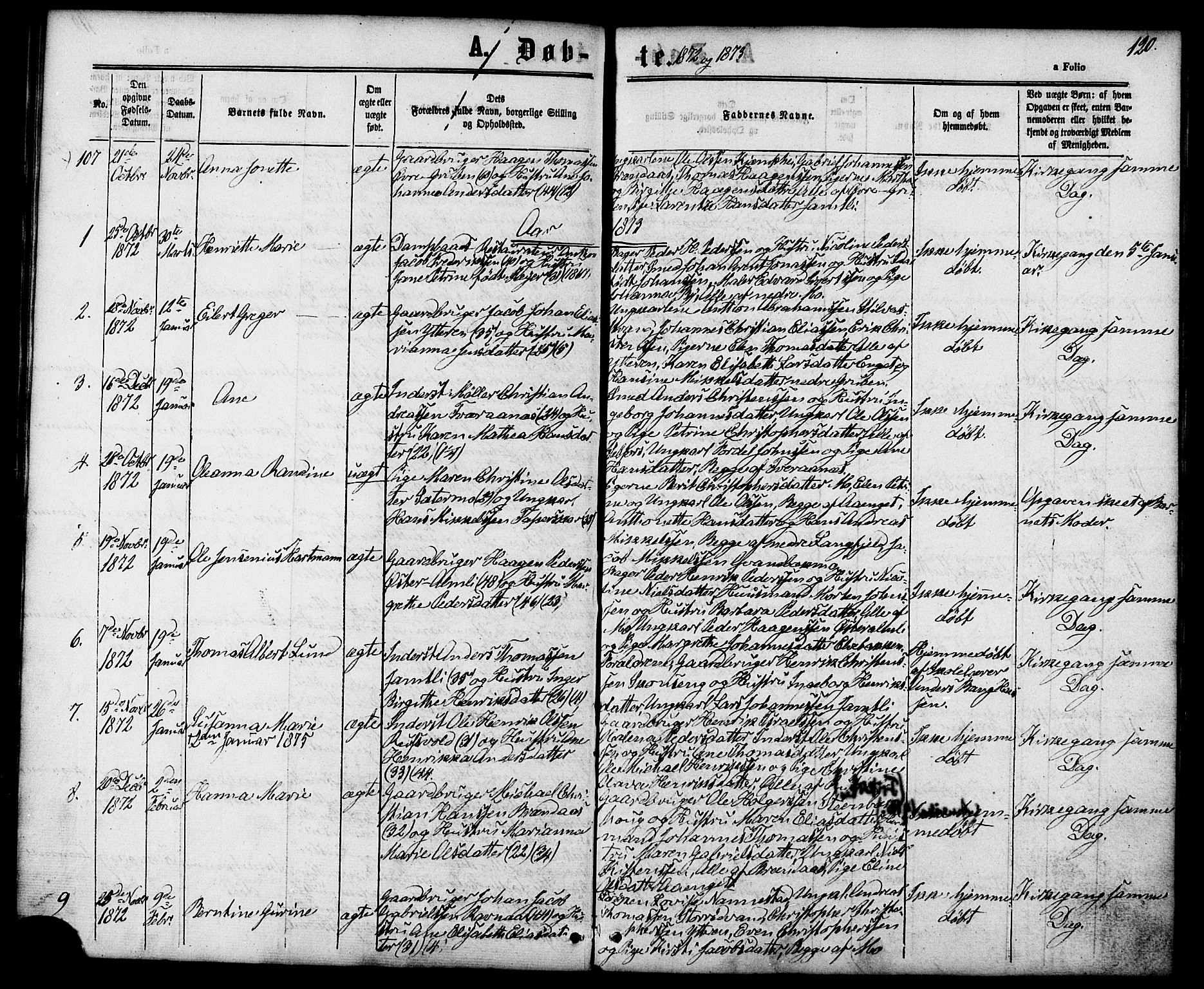 Ministerialprotokoller, klokkerbøker og fødselsregistre - Nordland, SAT/A-1459/827/L0393: Parish register (official) no. 827A05, 1863-1883, p. 120