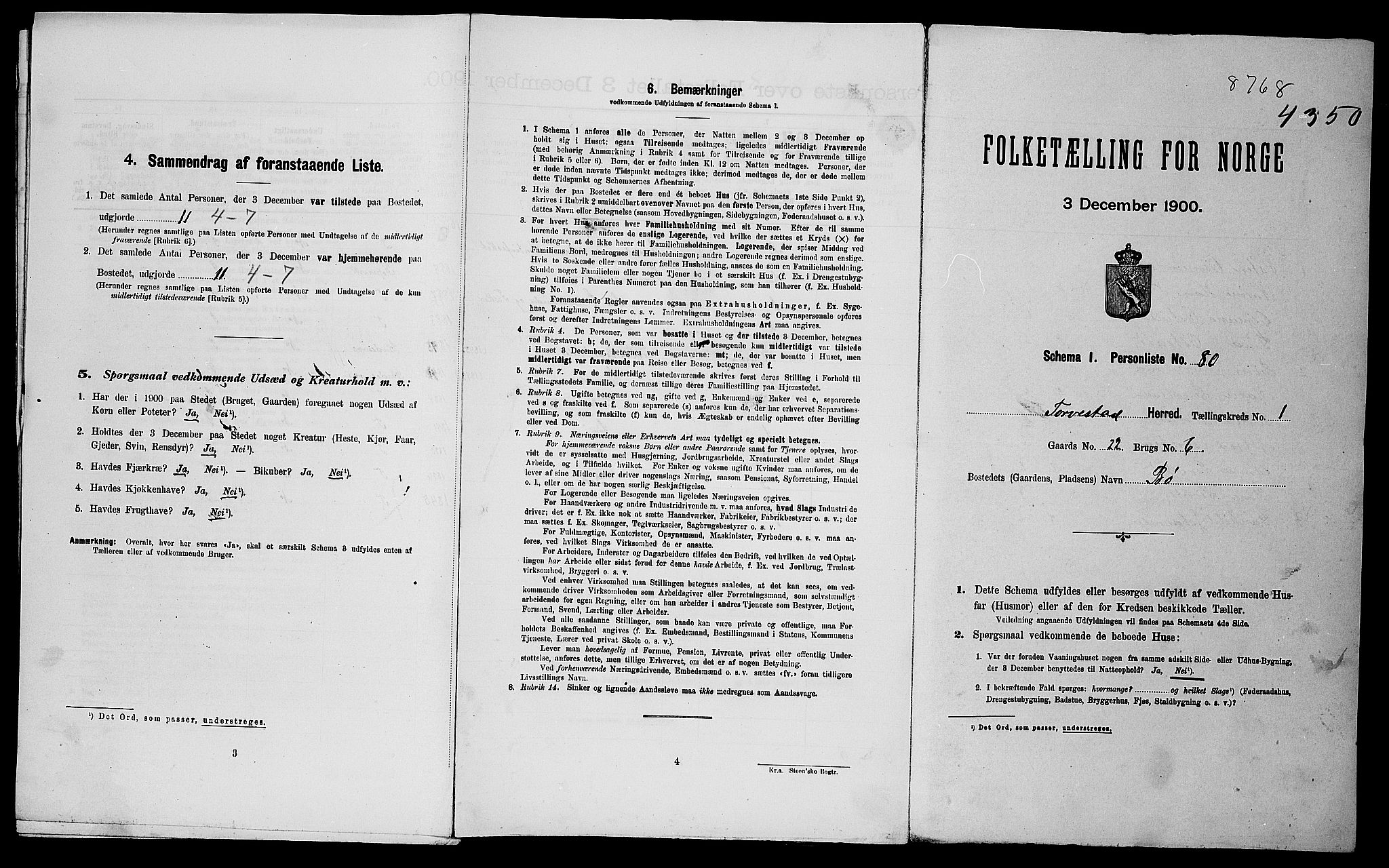 SAST, 1900 census for Torvastad, 1900, p. 31