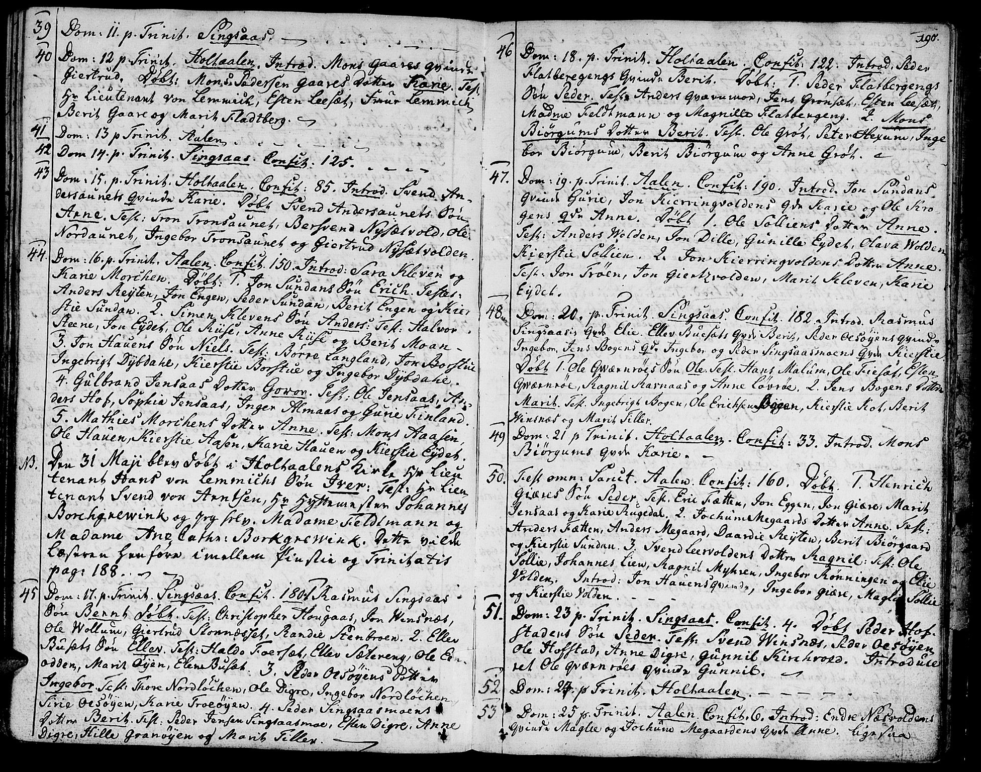 Ministerialprotokoller, klokkerbøker og fødselsregistre - Sør-Trøndelag, SAT/A-1456/685/L0952: Parish register (official) no. 685A01, 1745-1804, p. 190