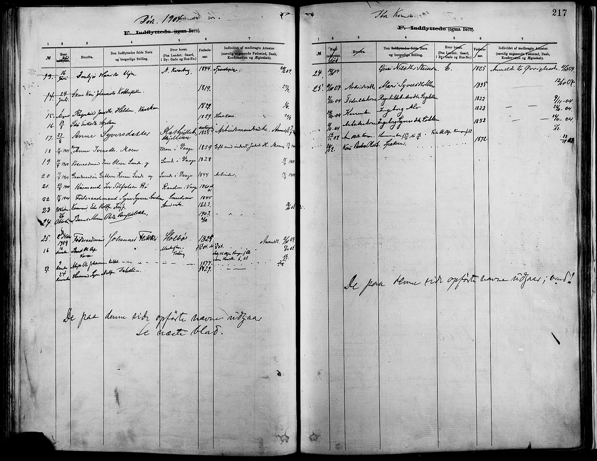 Vågå prestekontor, SAH/PREST-076/H/Ha/Haa/L0009: Parish register (official) no. 9, 1886-1904, p. 217