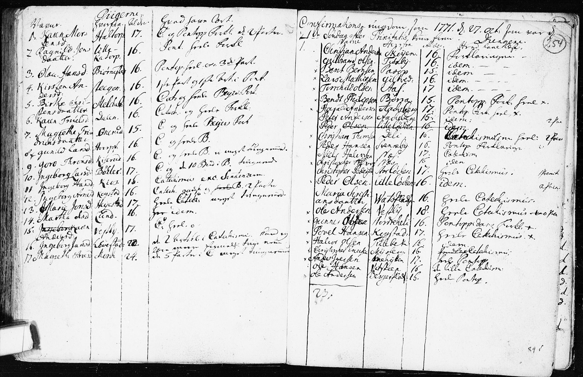 Spydeberg prestekontor Kirkebøker, SAO/A-10924/F/Fa/L0002: Parish register (official) no. I 2, 1739-1780, p. 254