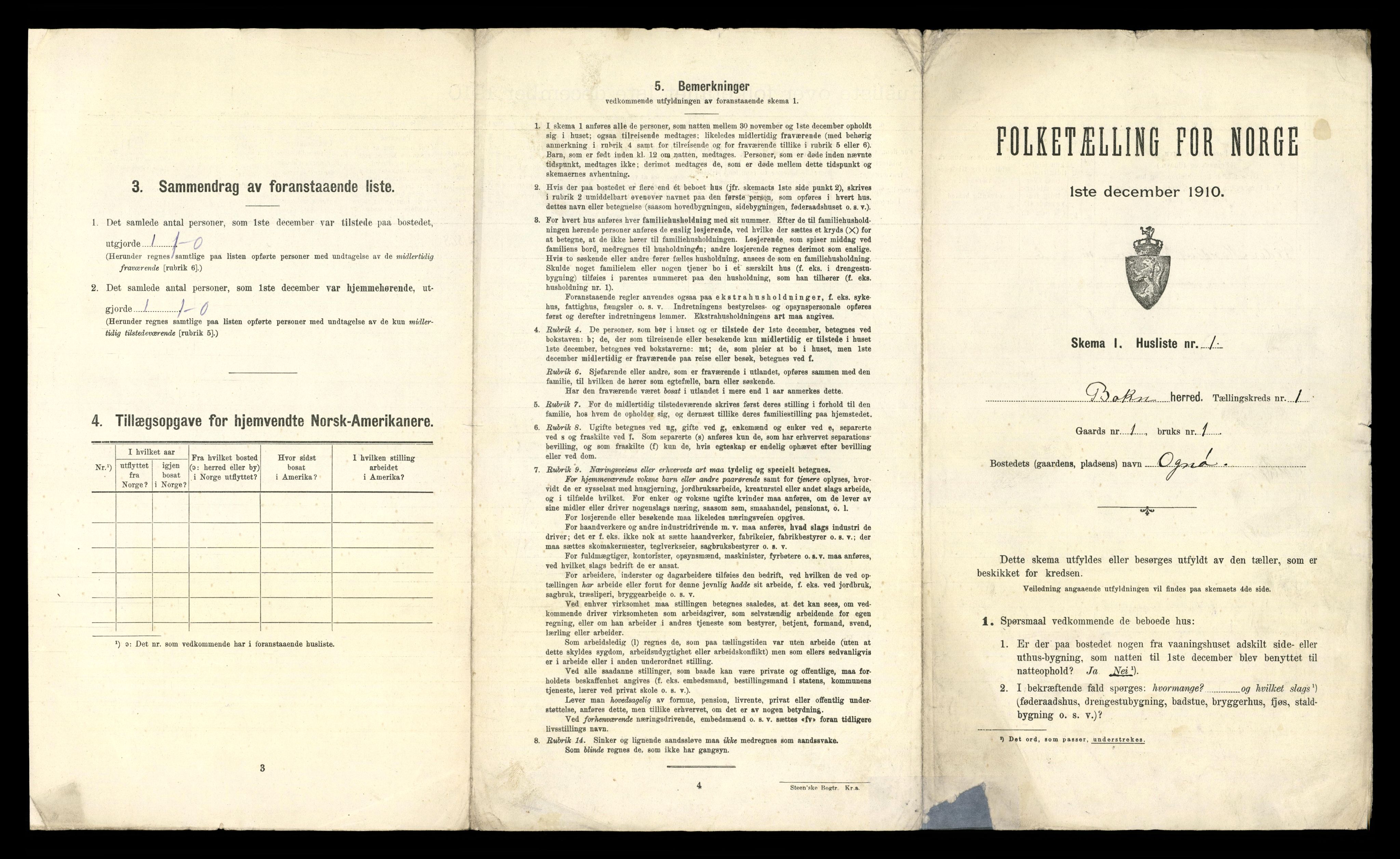 RA, 1910 census for Bokn, 1910, p. 18