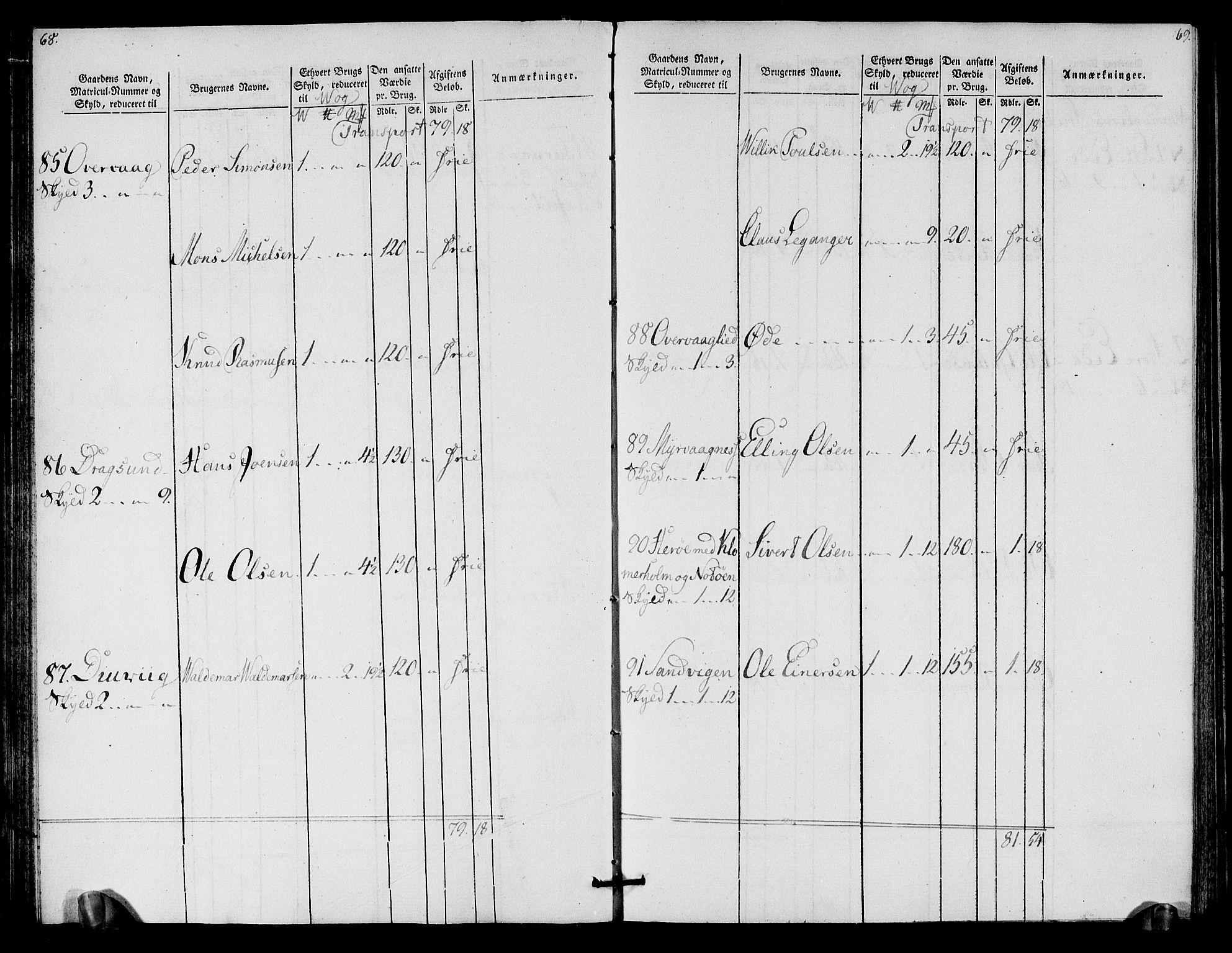 Rentekammeret inntil 1814, Realistisk ordnet avdeling, AV/RA-EA-4070/N/Ne/Nea/L0125b: Sunnmøre fogderi. Oppebørselsregister for fogderiets søndre del, 1803, p. 36