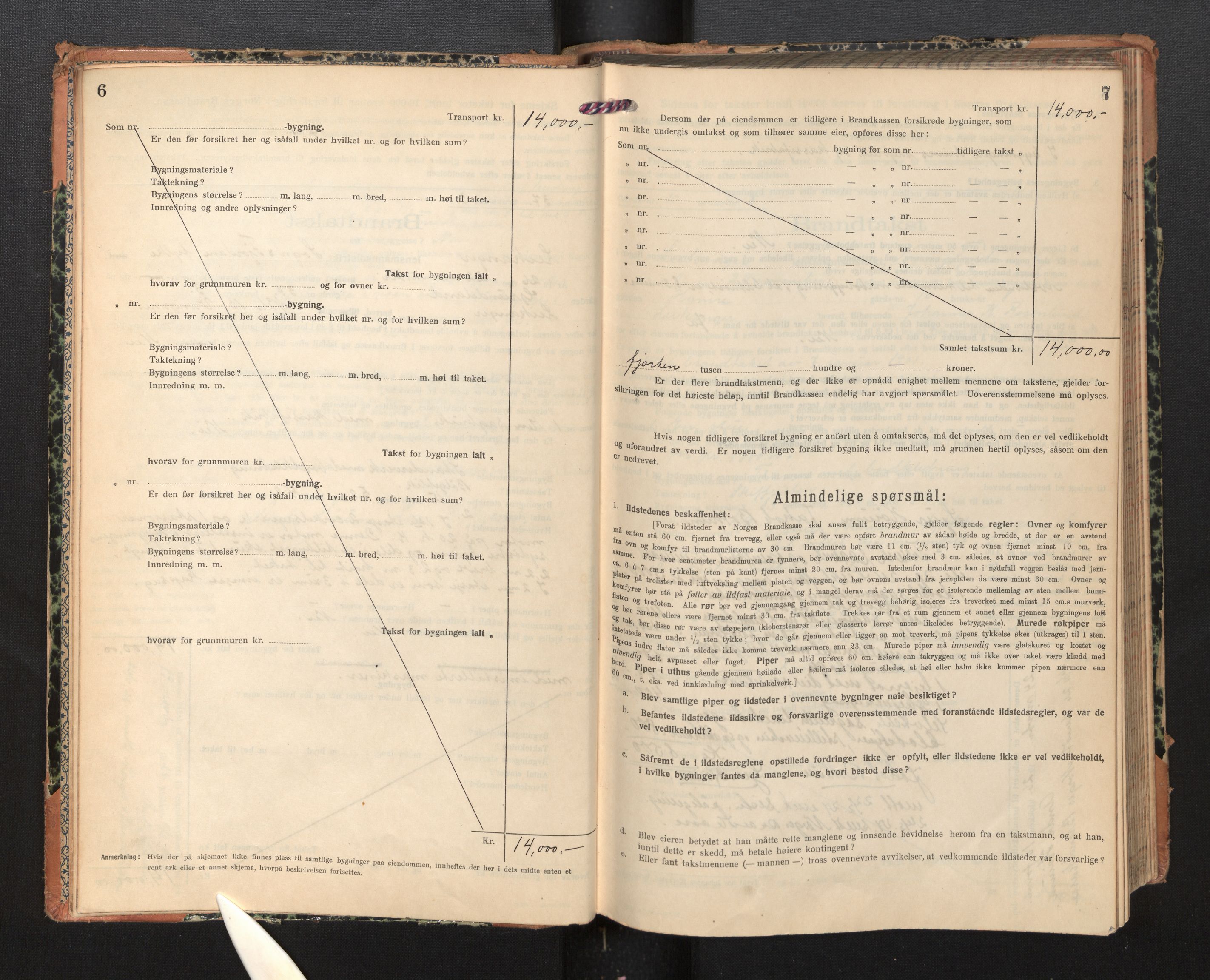 Lensmannen i Leikanger, AV/SAB-A-29201/0012/L0007: Branntakstprotokoll, skjematakst, 1926-1936, p. 6-7