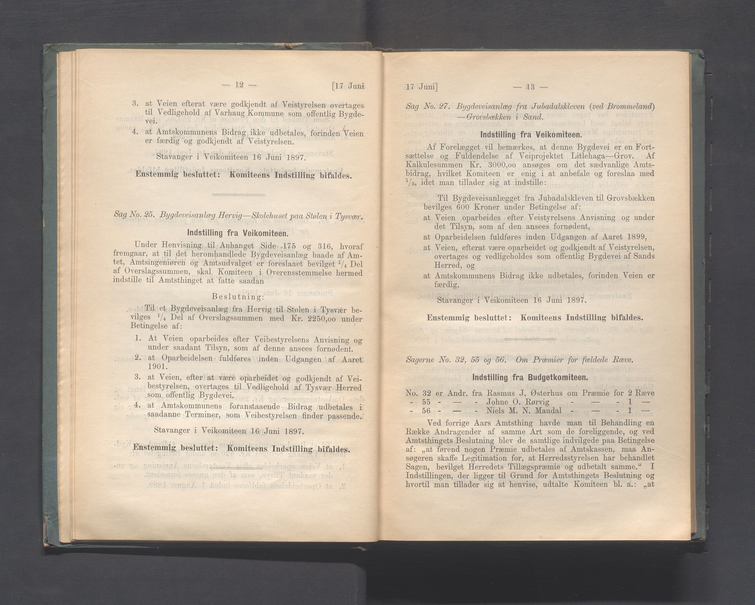 Rogaland fylkeskommune - Fylkesrådmannen , IKAR/A-900/A, 1897, p. 13