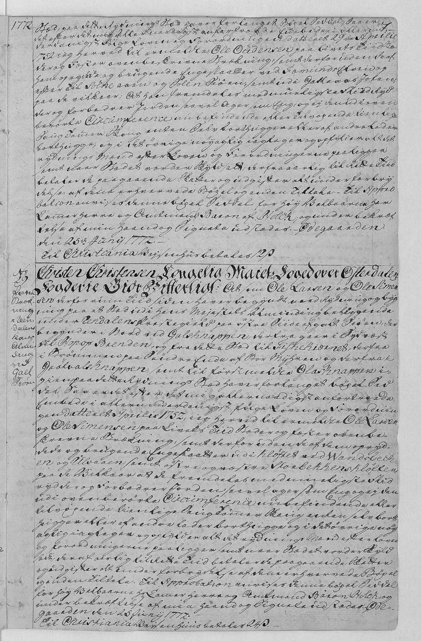 Østerdalen fogderi, AV/SAH-FOGDH-006/F/Fb/L0001: Bygselsprotokoll, 1765-1822, p. 7a
