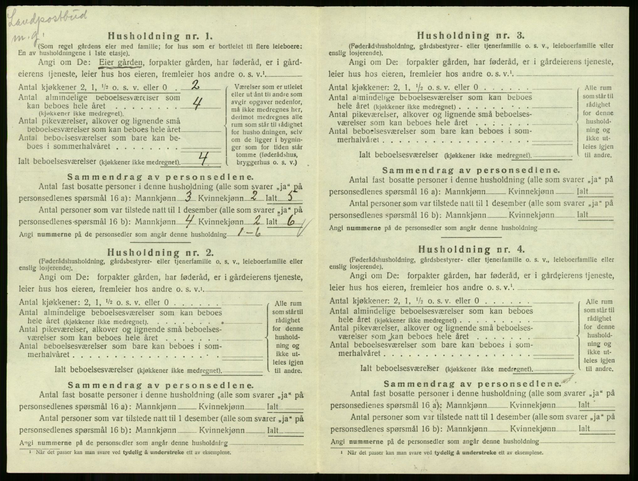 SAKO, 1920 census for Andebu, 1920, p. 416