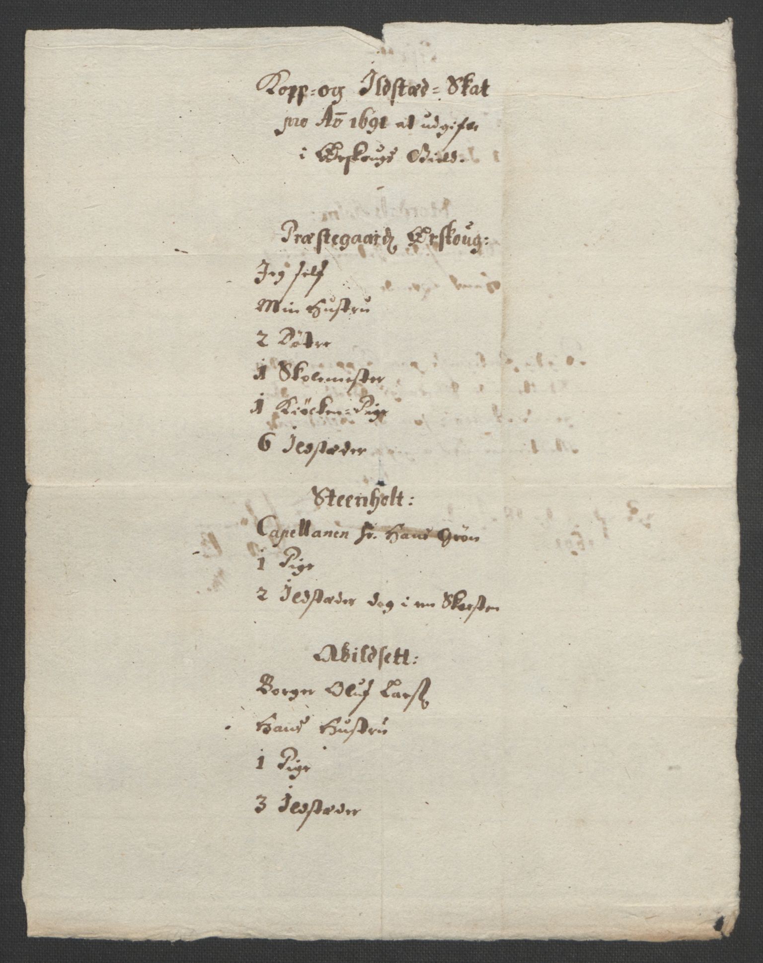 Rentekammeret inntil 1814, Reviderte regnskaper, Fogderegnskap, AV/RA-EA-4092/R54/L3554: Fogderegnskap Sunnmøre, 1691-1693, p. 110