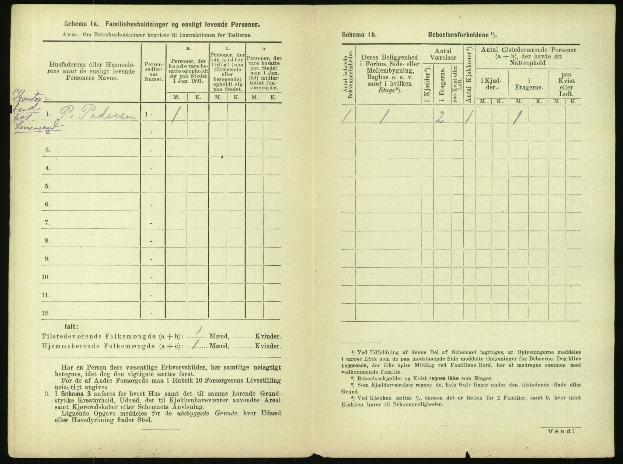 RA, 1891 census for 0301 Kristiania, 1891, p. 75318