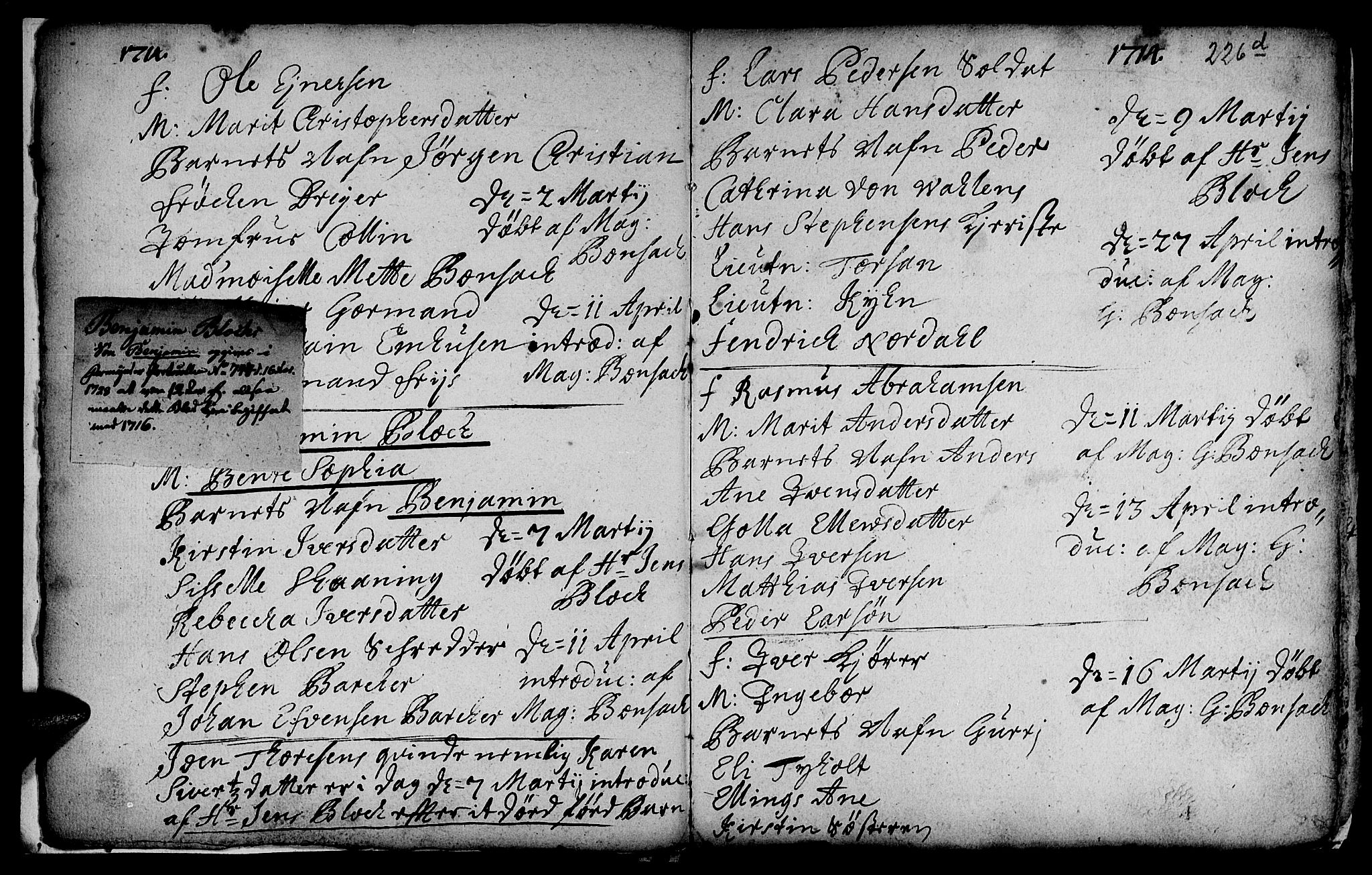 Ministerialprotokoller, klokkerbøker og fødselsregistre - Sør-Trøndelag, AV/SAT-A-1456/601/L0035: Parish register (official) no. 601A03, 1713-1728, p. 226f