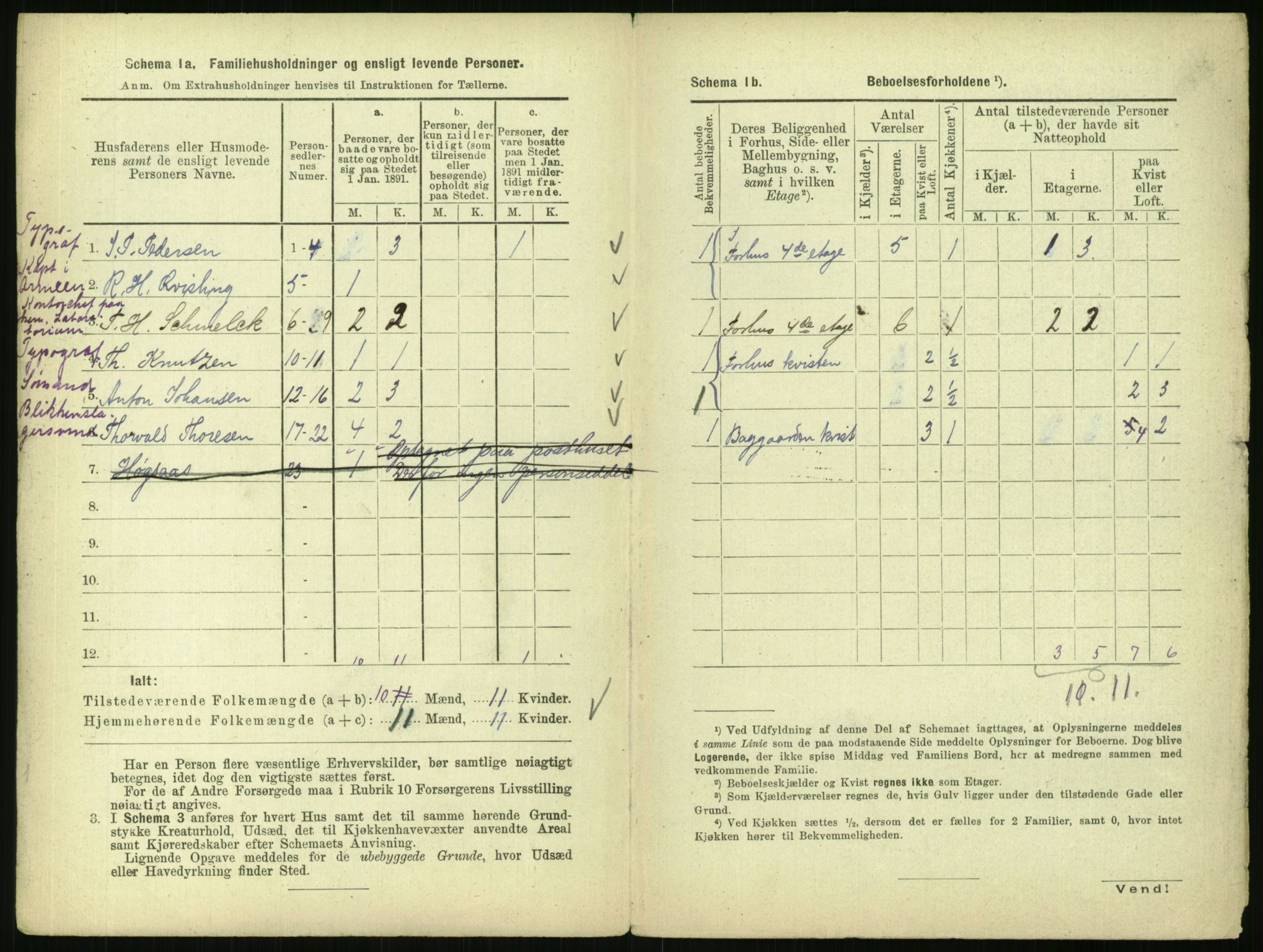 RA, 1891 census for 0301 Kristiania, 1891, p. 7010