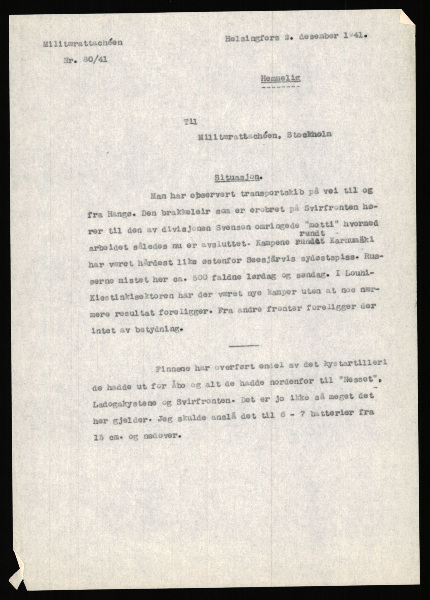 Forsvaret, Forsvarets krigshistoriske avdeling, AV/RA-RAFA-2017/Y/Ya/L0006: II-C-11-11,2 - Utenriksdepartementet.  Legasjonen i Helsingfors., 1940-1946, p. 380