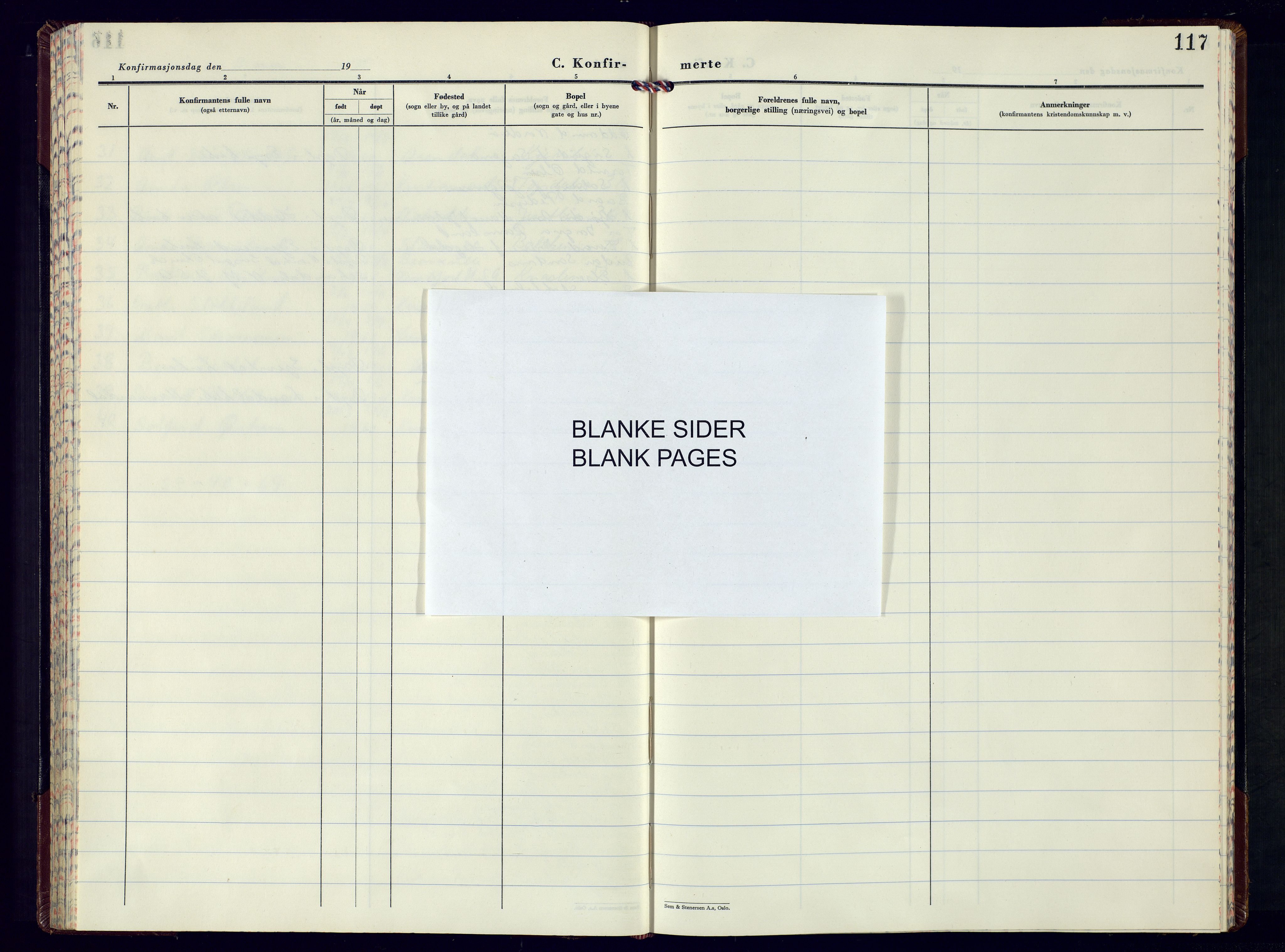 Tveit sokneprestkontor, AV/SAK-1111-0043/F/Fb/L0007: Parish register (copy) no. B-7, 1962-1975, p. 117