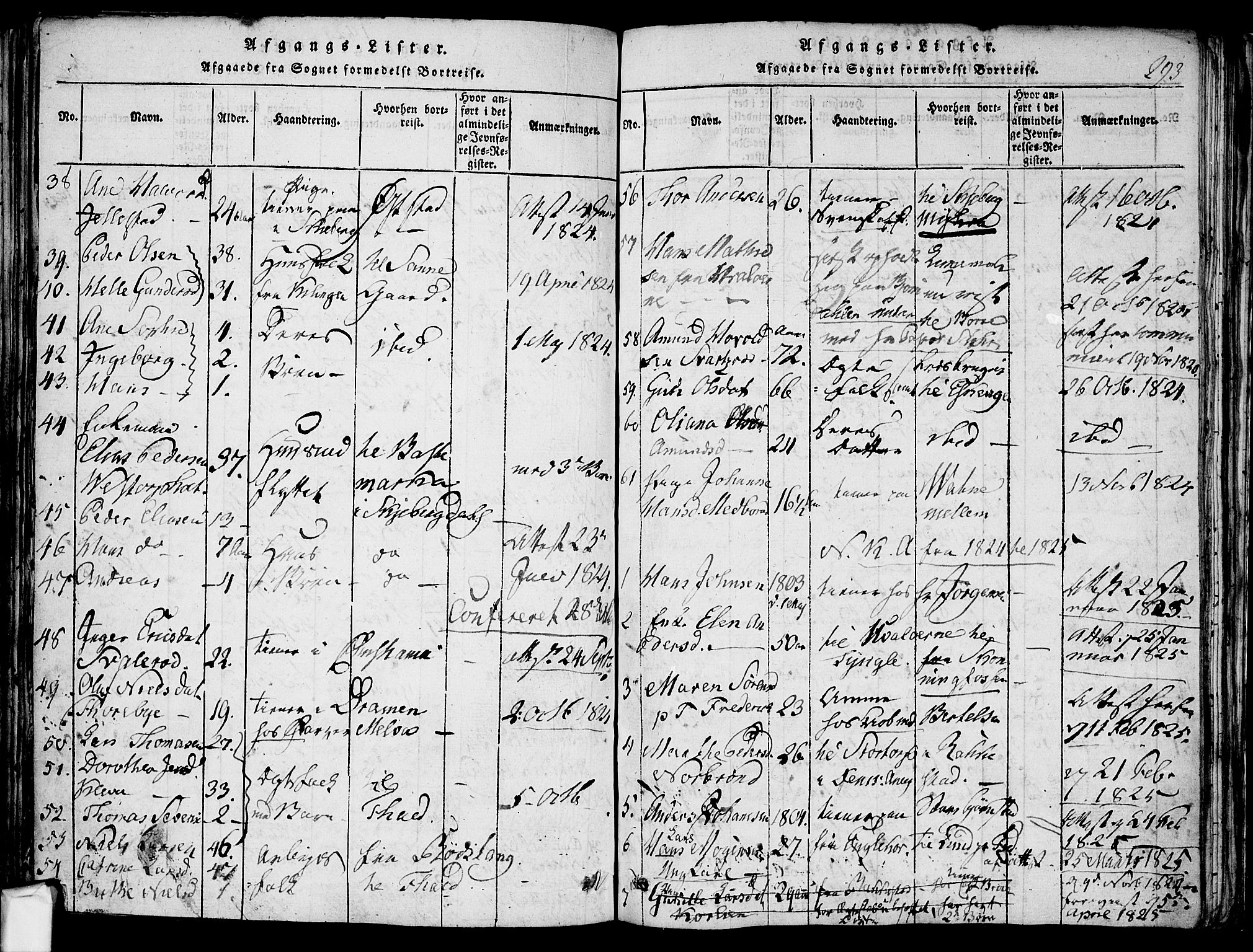 Berg prestekontor Kirkebøker, SAO/A-10902/F/Fa/L0002: Parish register (official) no. I 2, 1815-1831, p. 293