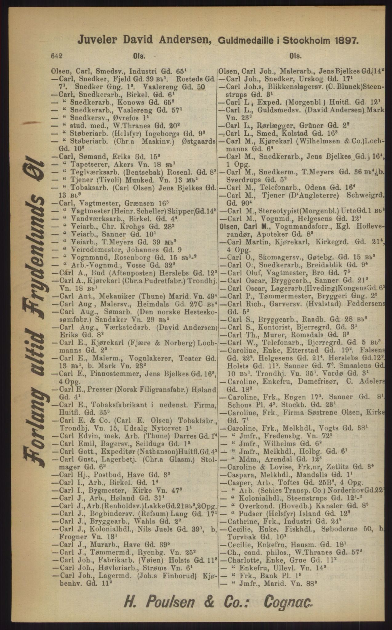 Kristiania/Oslo adressebok, PUBL/-, 1903, p. 642