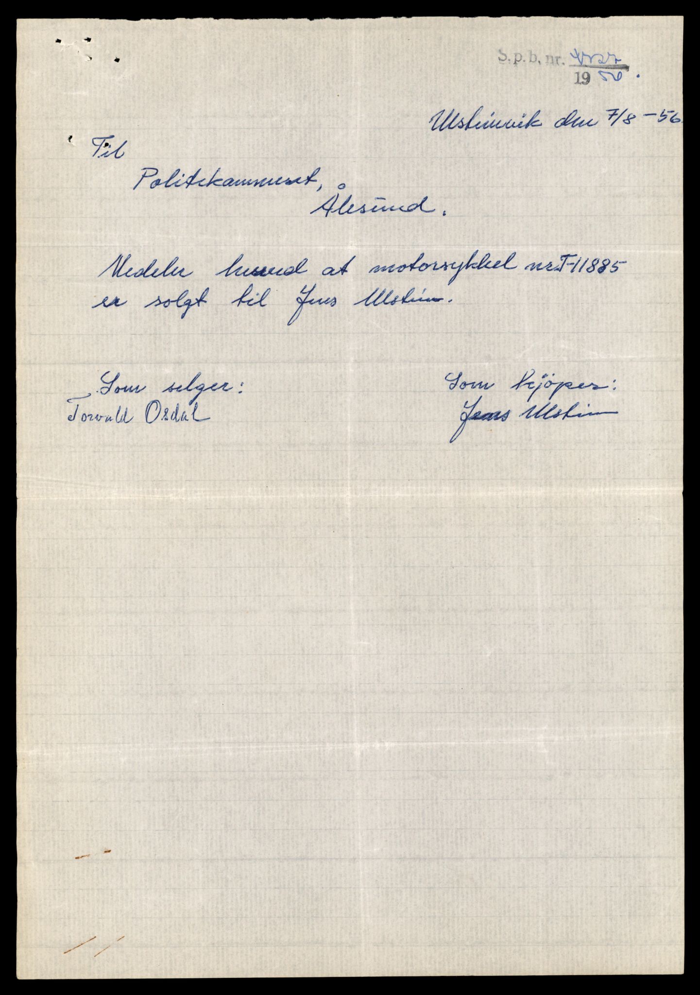 Møre og Romsdal vegkontor - Ålesund trafikkstasjon, AV/SAT-A-4099/F/Fe/L0031: Registreringskort for kjøretøy T 11800 - T 11996, 1927-1998, p. 1581