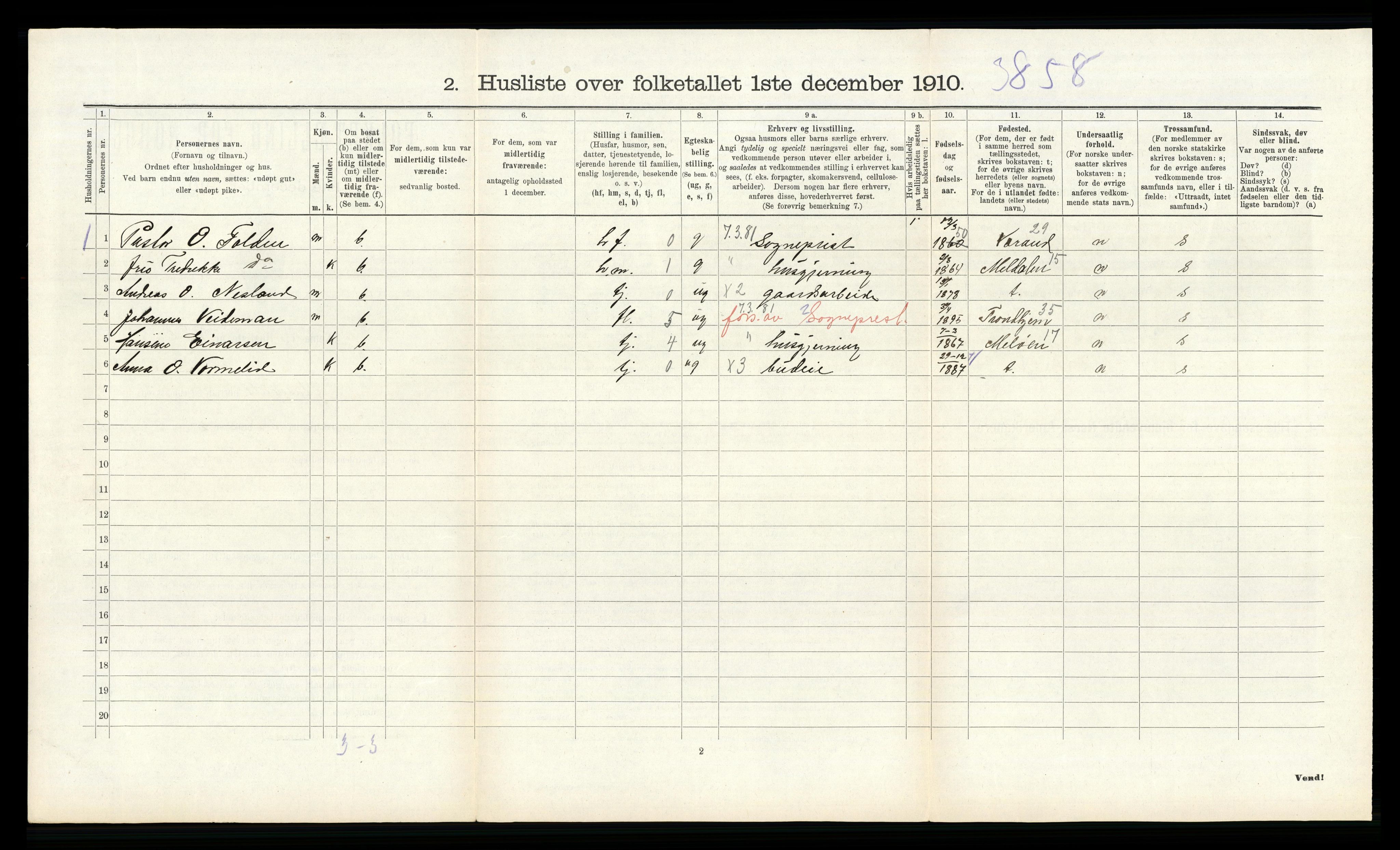 RA, 1910 census for Åseral, 1910, p. 248