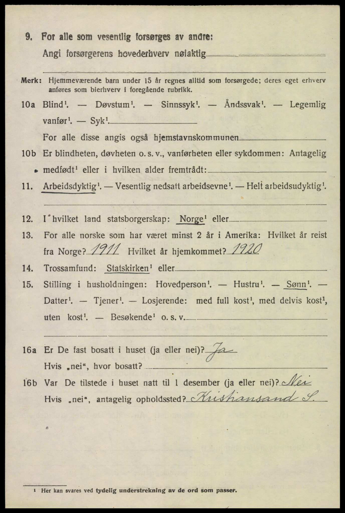 SAK, 1920 census for Flosta, 1920, p. 2855