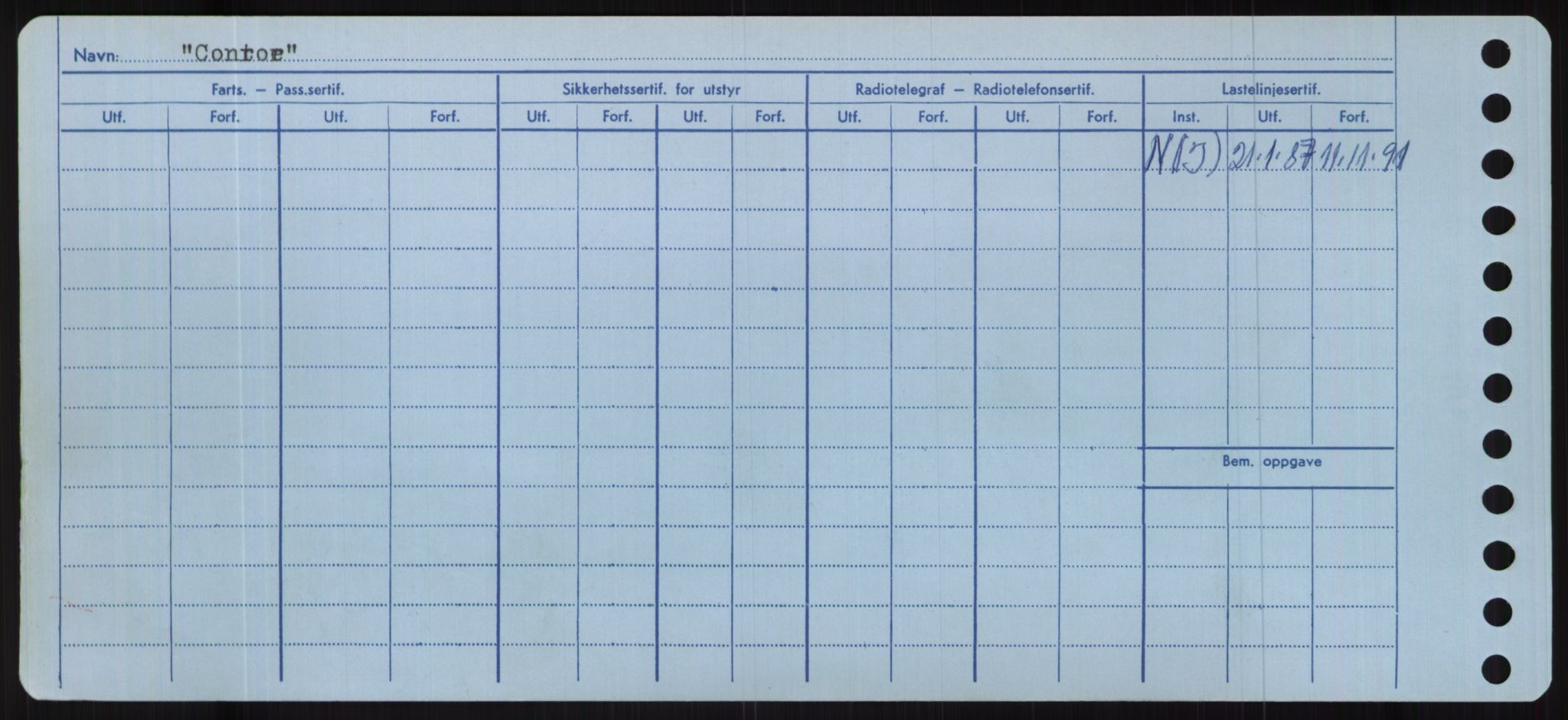 Sjøfartsdirektoratet med forløpere, Skipsmålingen, AV/RA-S-1627/H/Hc/L0001: Lektere, A-Y, p. 88