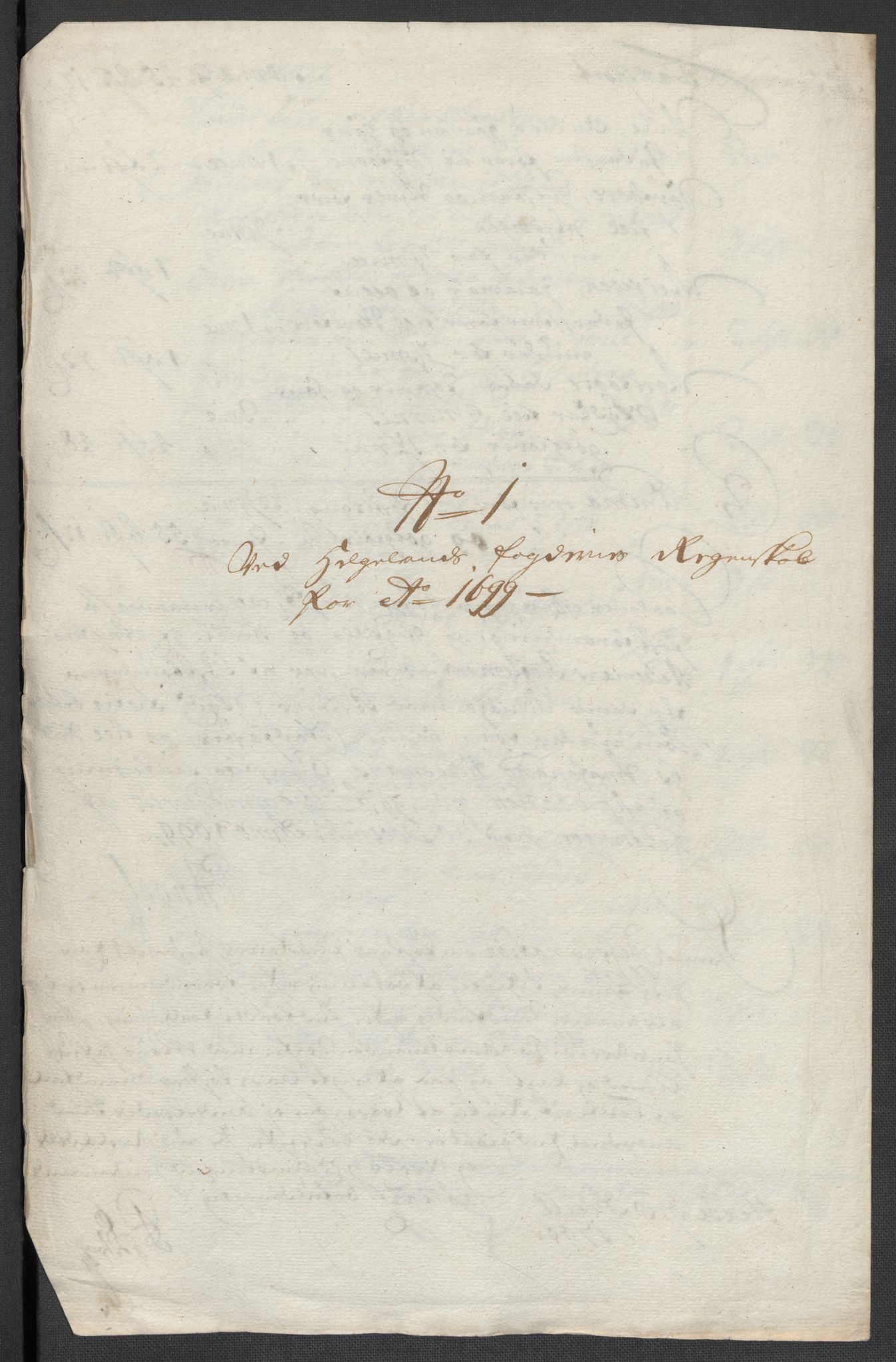 Rentekammeret inntil 1814, Reviderte regnskaper, Fogderegnskap, AV/RA-EA-4092/R65/L4507: Fogderegnskap Helgeland, 1699-1701, p. 118