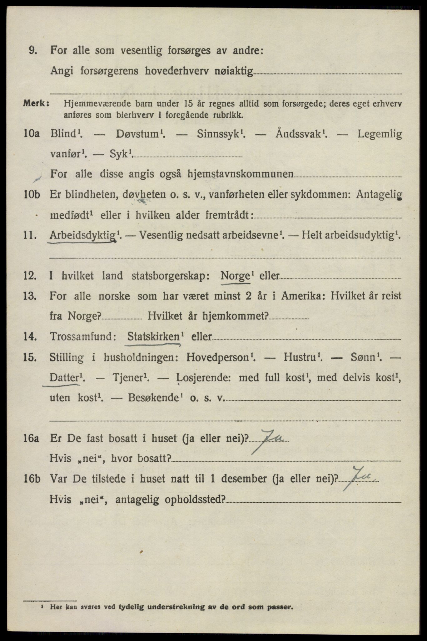 SAO, 1920 census for Nesodden, 1920, p. 3134