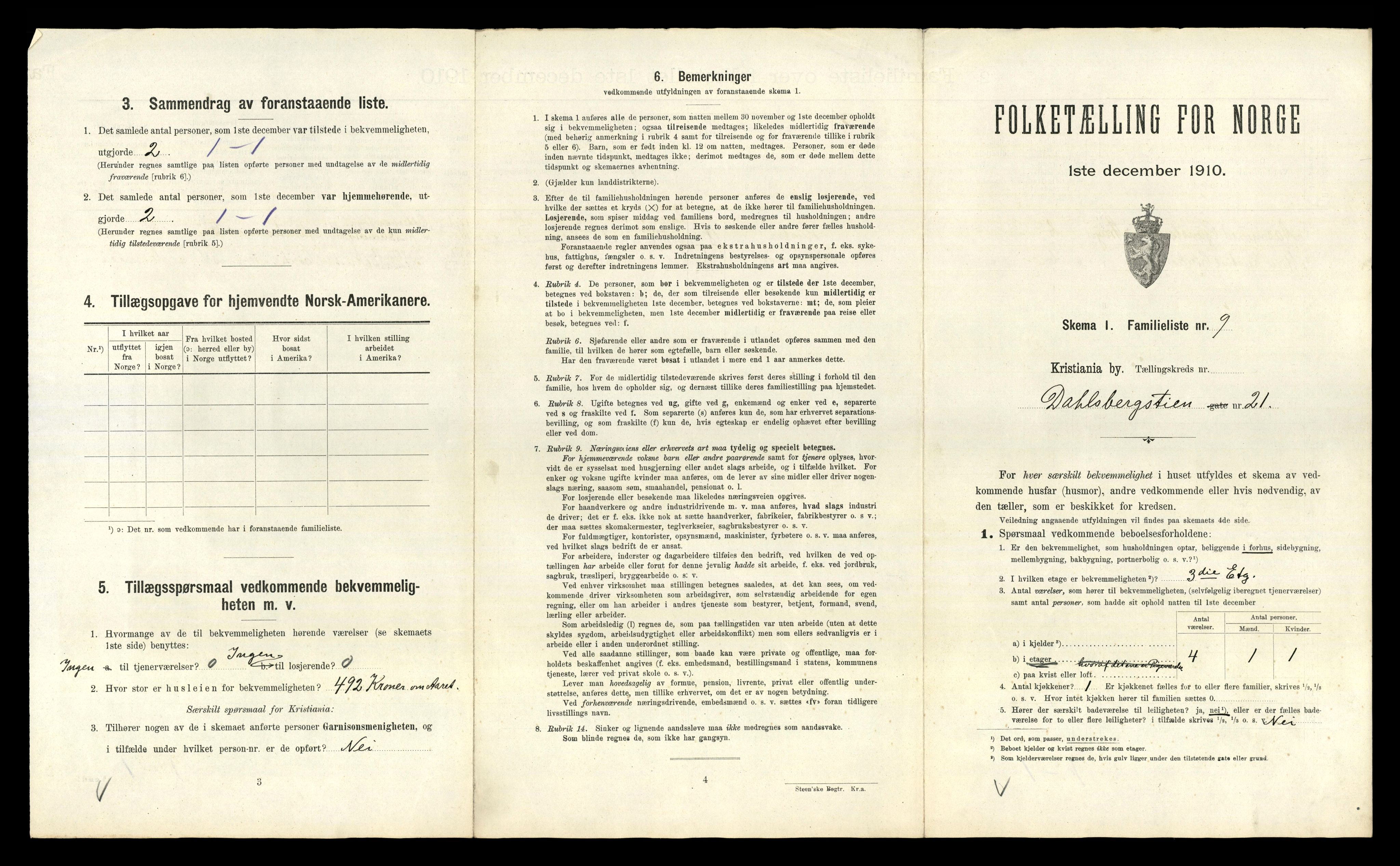 RA, 1910 census for Kristiania, 1910, p. 15079