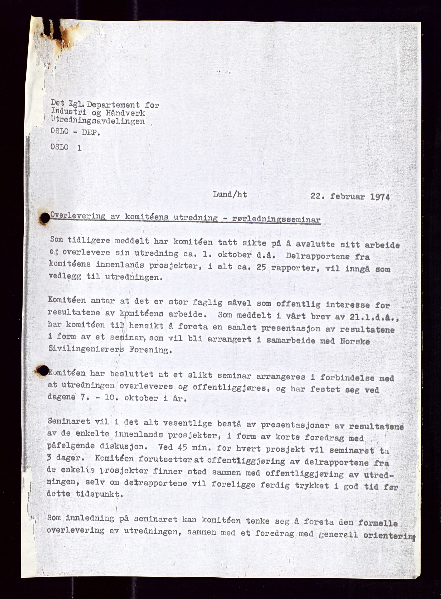 Industridepartementet, Oljekontoret, AV/SAST-A-101348/Di/L0001: DWP, møter juni - november, komiteemøter nr. 19 - 26, 1973-1974, p. 103