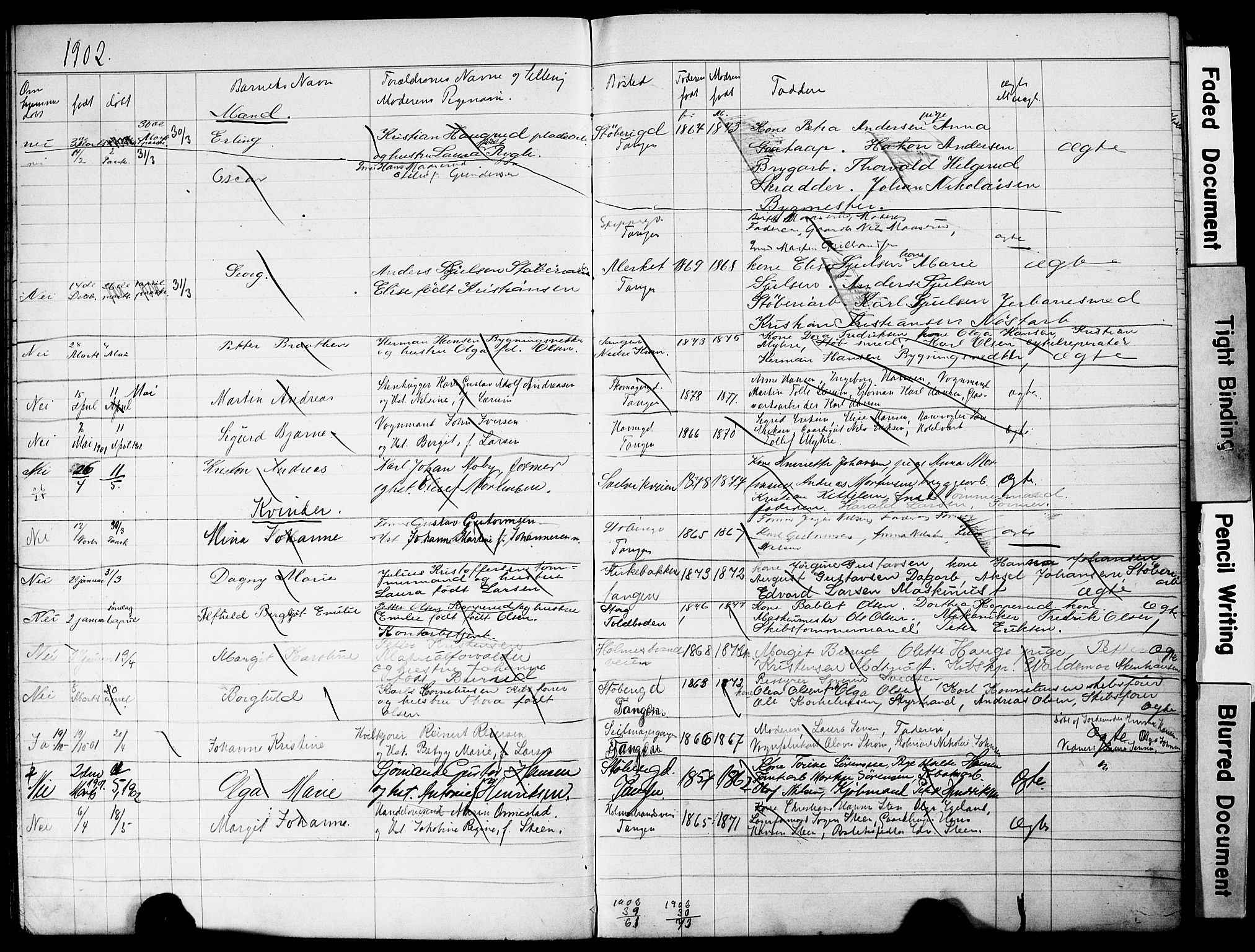 Strømsø kirkebøker, AV/SAKO-A-246/Y/Yb/L0001: Parish register draft no. II 1, 1896-1904