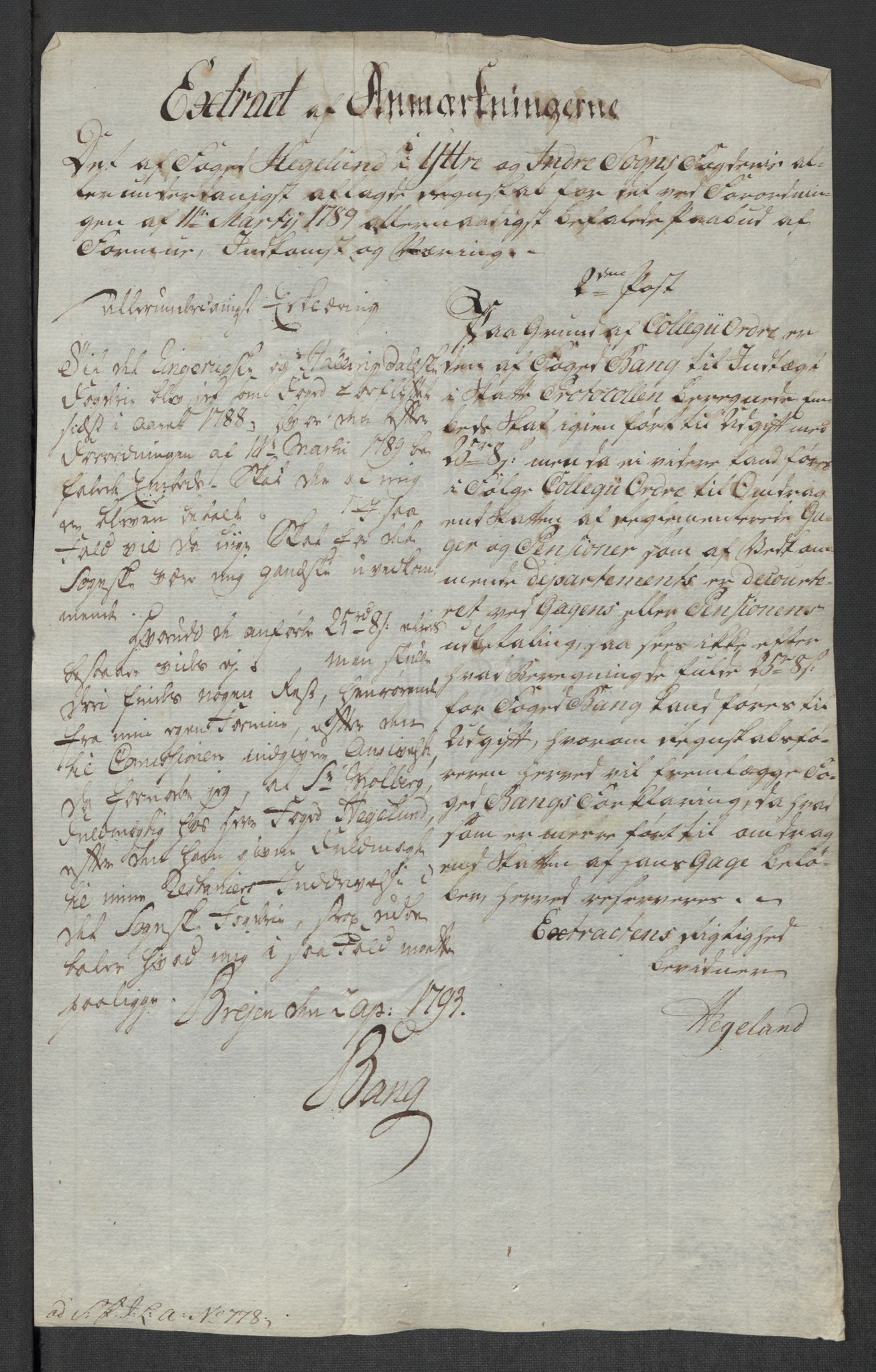 Rentekammeret inntil 1814, Reviderte regnskaper, Mindre regnskaper, AV/RA-EA-4068/Rf/Rfe/L0056:  Ytre og Indre Sogn fogderi, 1789, p. 38