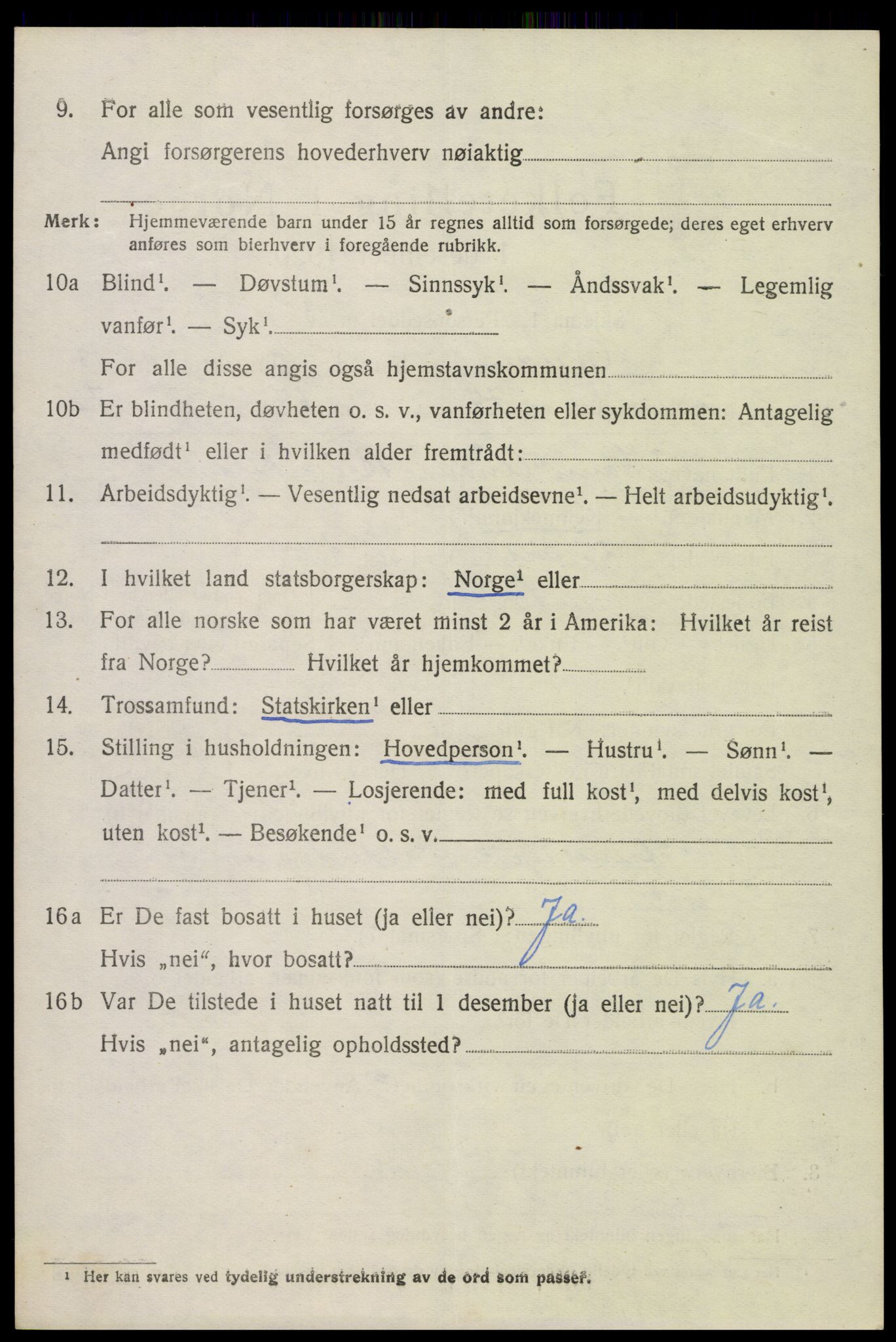 SAKO, 1920 census for Gjerpen, 1920, p. 14961