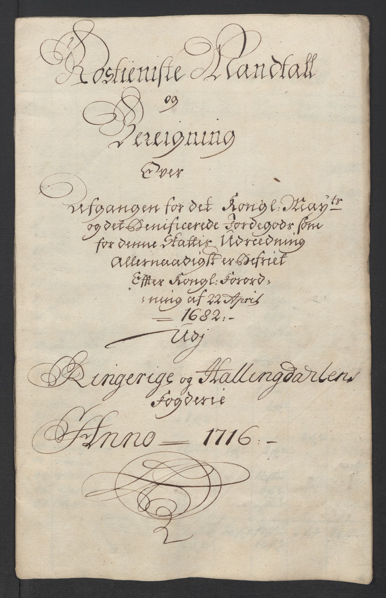 Rentekammeret inntil 1814, Reviderte regnskaper, Fogderegnskap, AV/RA-EA-4092/R23/L1474: Fogderegnskap Ringerike og Hallingdal, 1716, p. 24