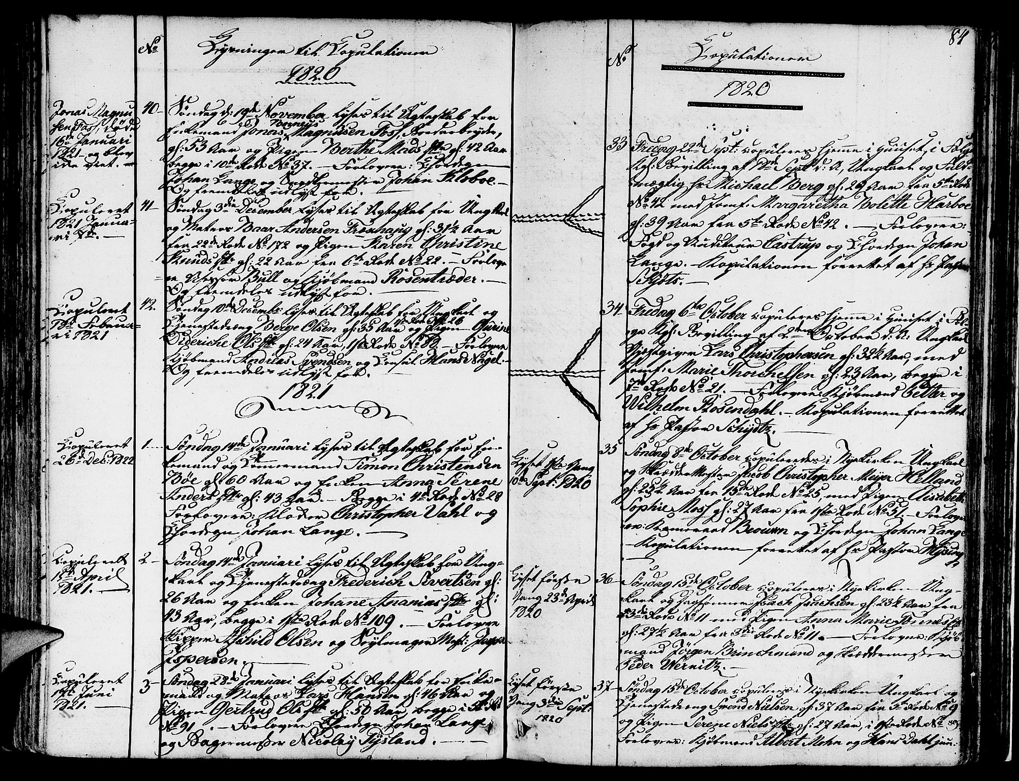 Nykirken Sokneprestembete, SAB/A-77101/H/Hab: Parish register (copy) no. A 2, 1782-1847, p. 84