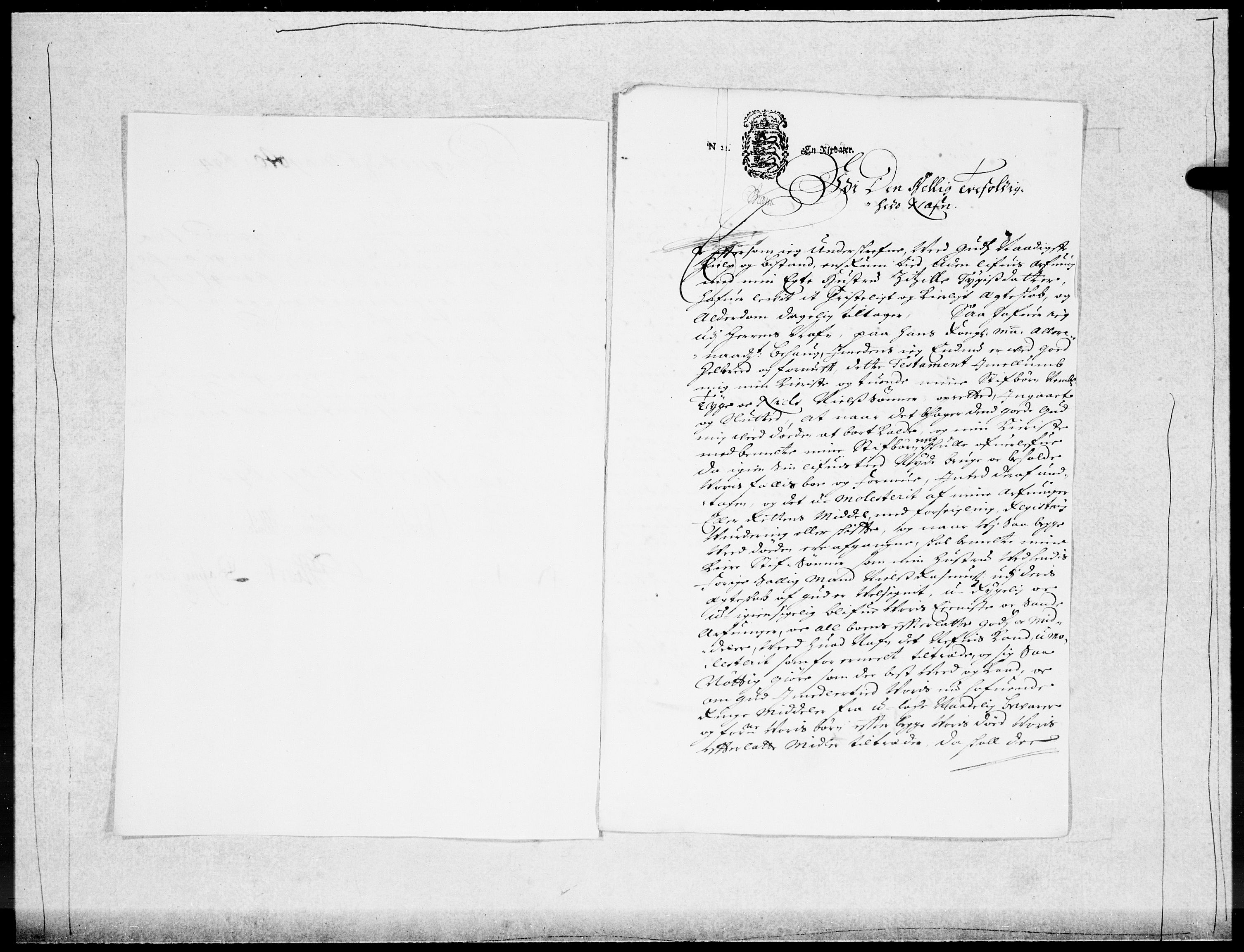 Danske Kanselli 1572-1799, RA/EA-3023/F/Fc/Fcc/Fcca/L0046: Norske innlegg 1572-1799, 1693-1695, p. 183
