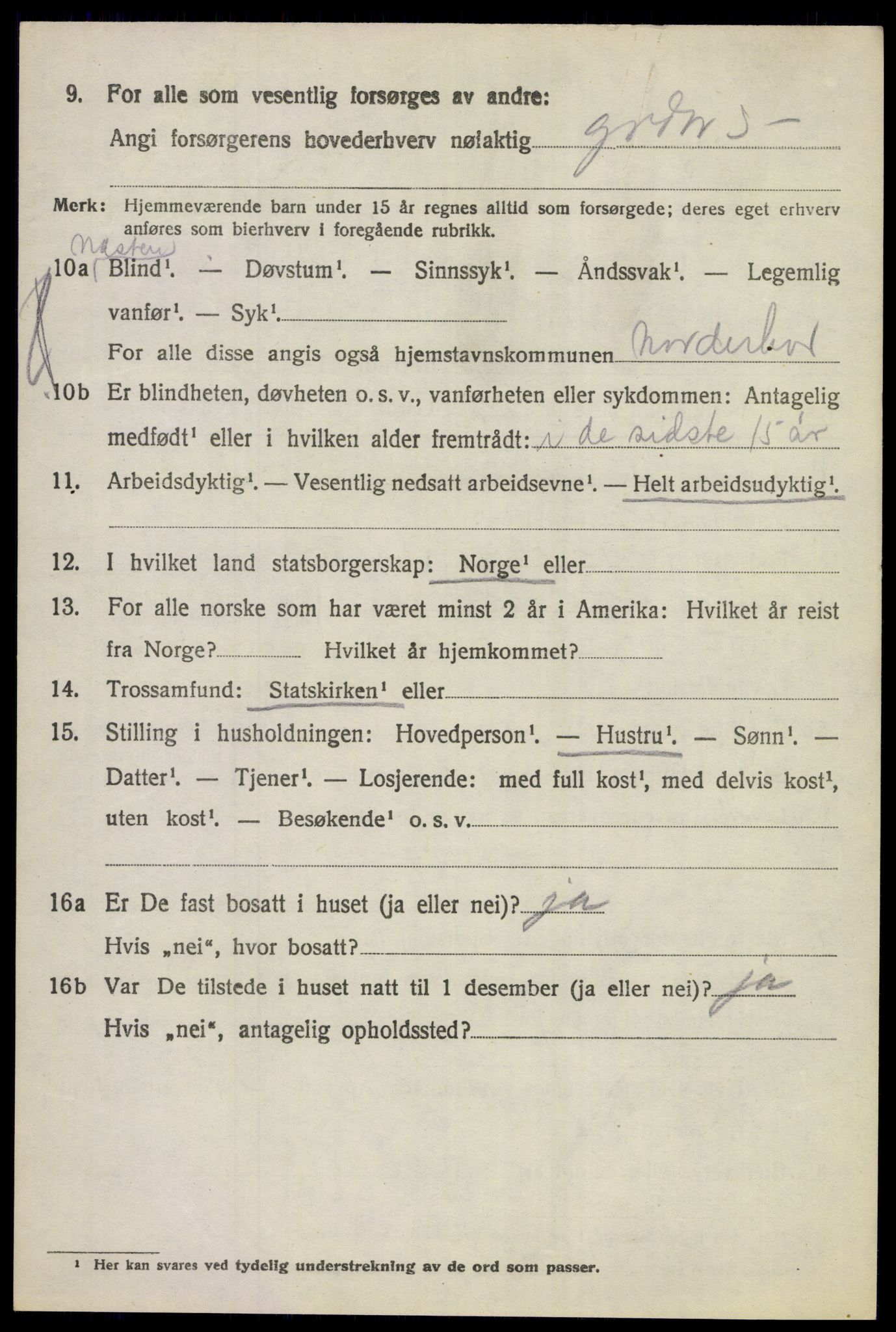 SAKO, 1920 census for Norderhov, 1920, p. 24260