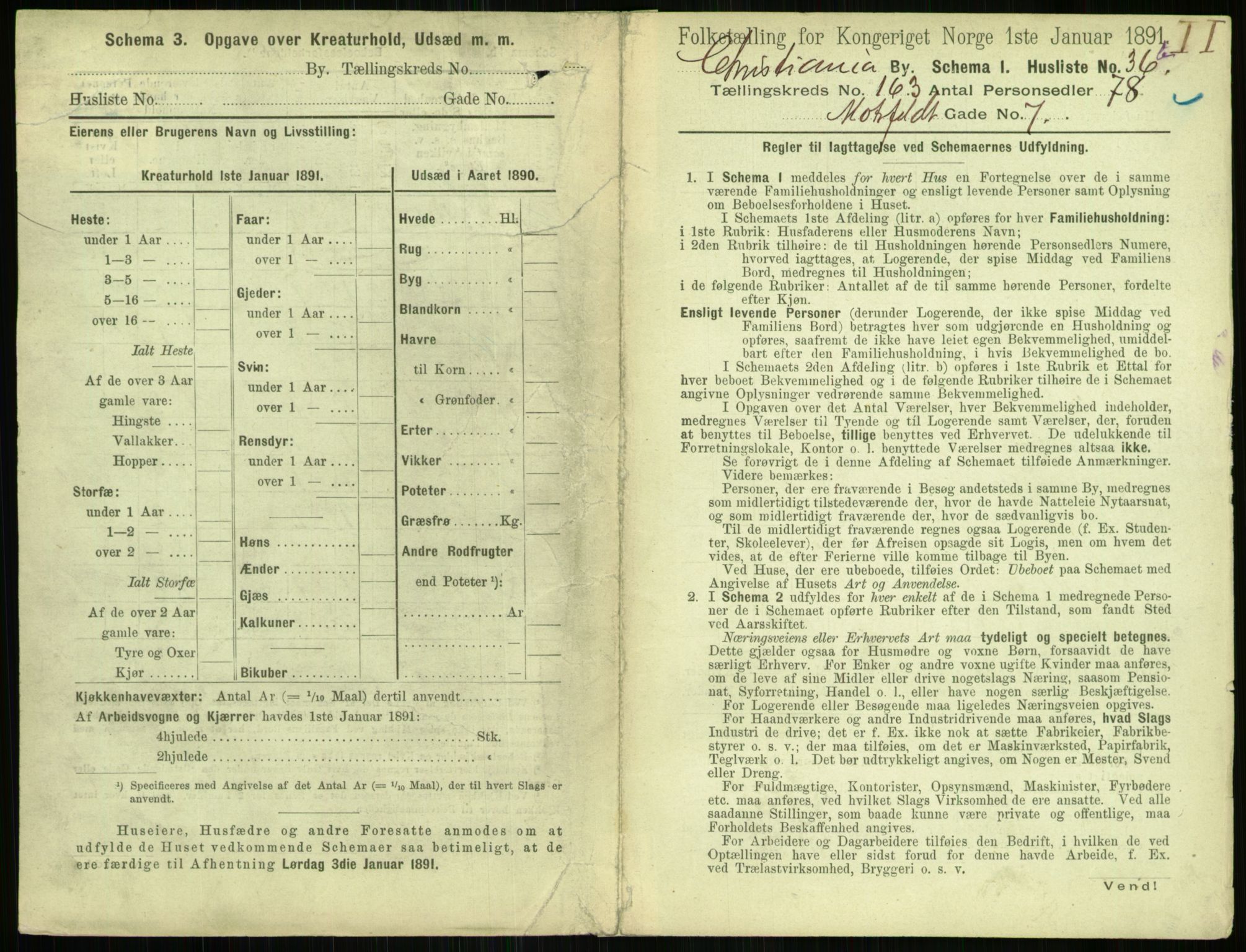 RA, 1891 census for 0301 Kristiania, 1891, p. 93486