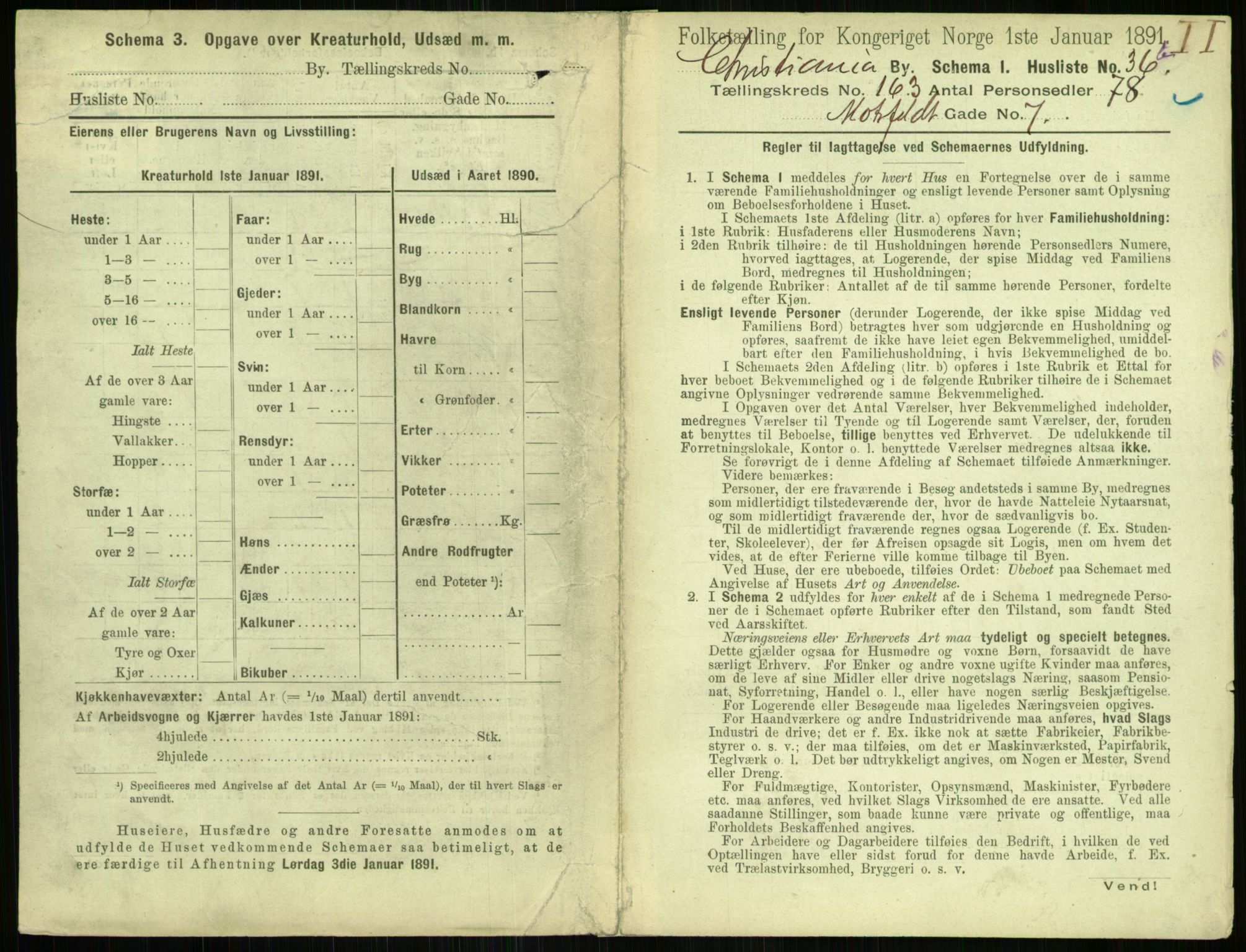 RA, 1891 census for 0301 Kristiania, 1891, p. 93486