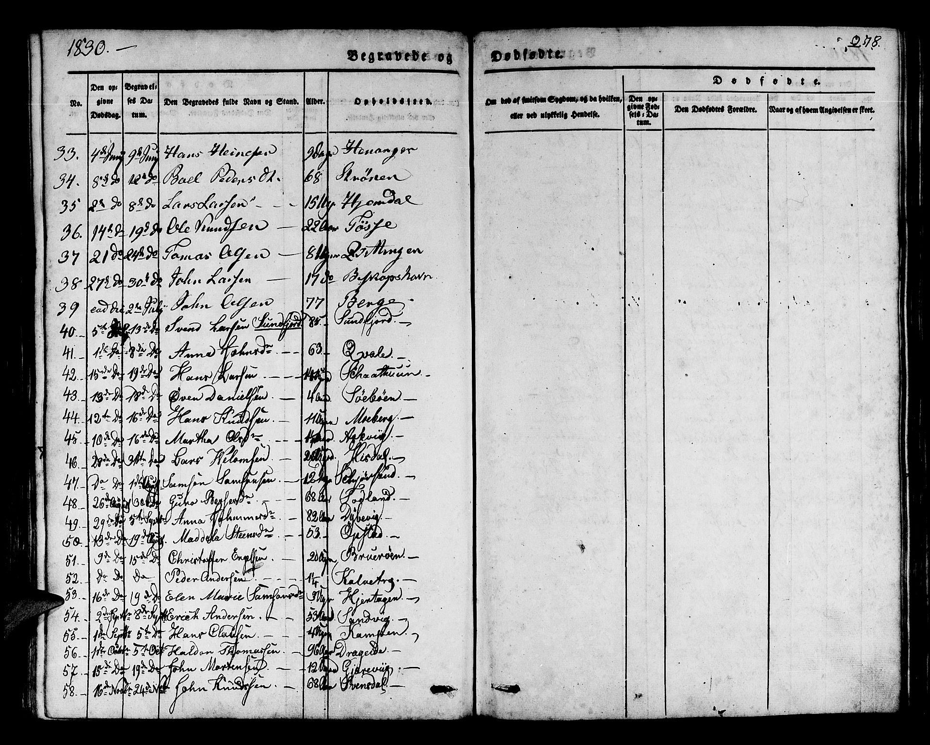 Os sokneprestembete, AV/SAB-A-99929: Parish register (official) no. A 14, 1826-1839, p. 278